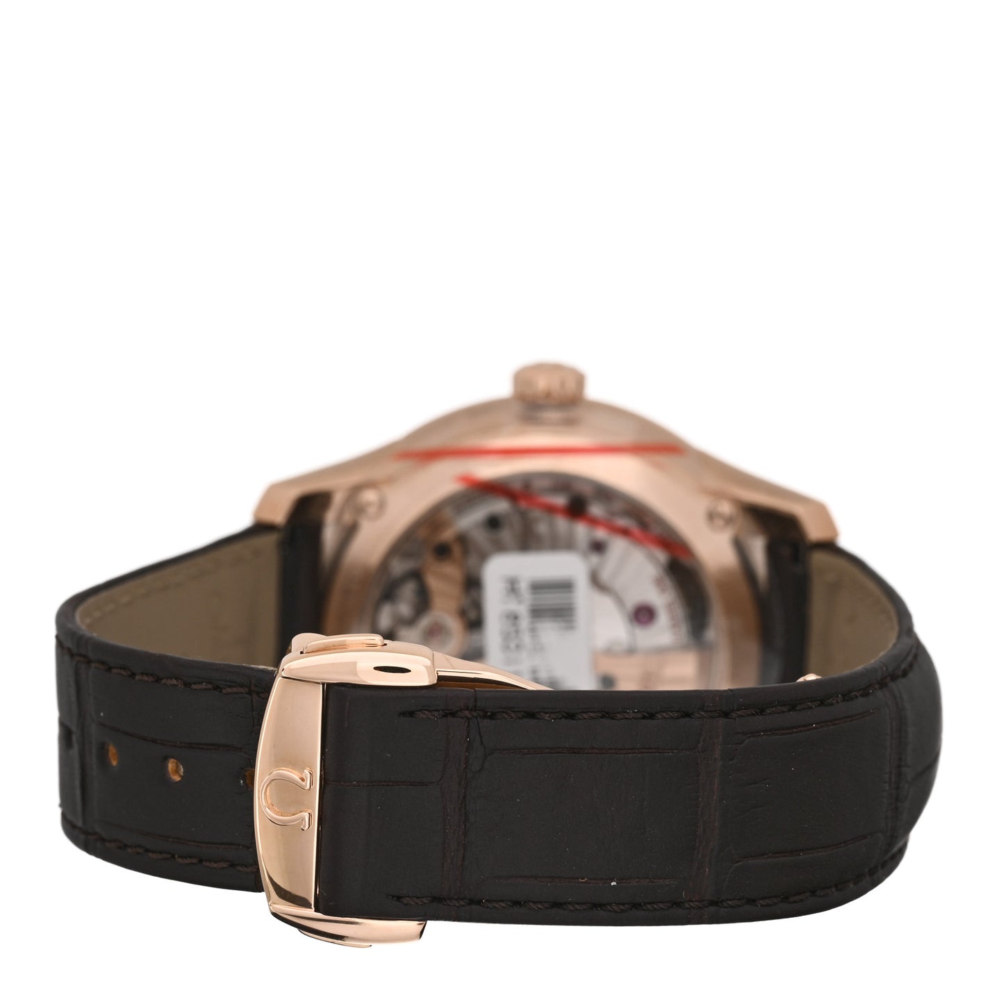 18K Red Gold Alligator 41mm De Ville Co-Axial Automatic Watch 431.53.41.21.02.001