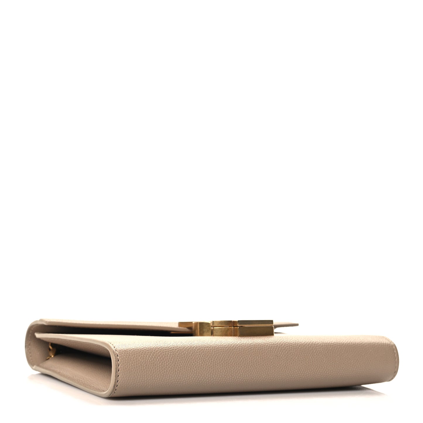 Grain De Poudre Monogram Cassandra Chain Wallet Dark Beige