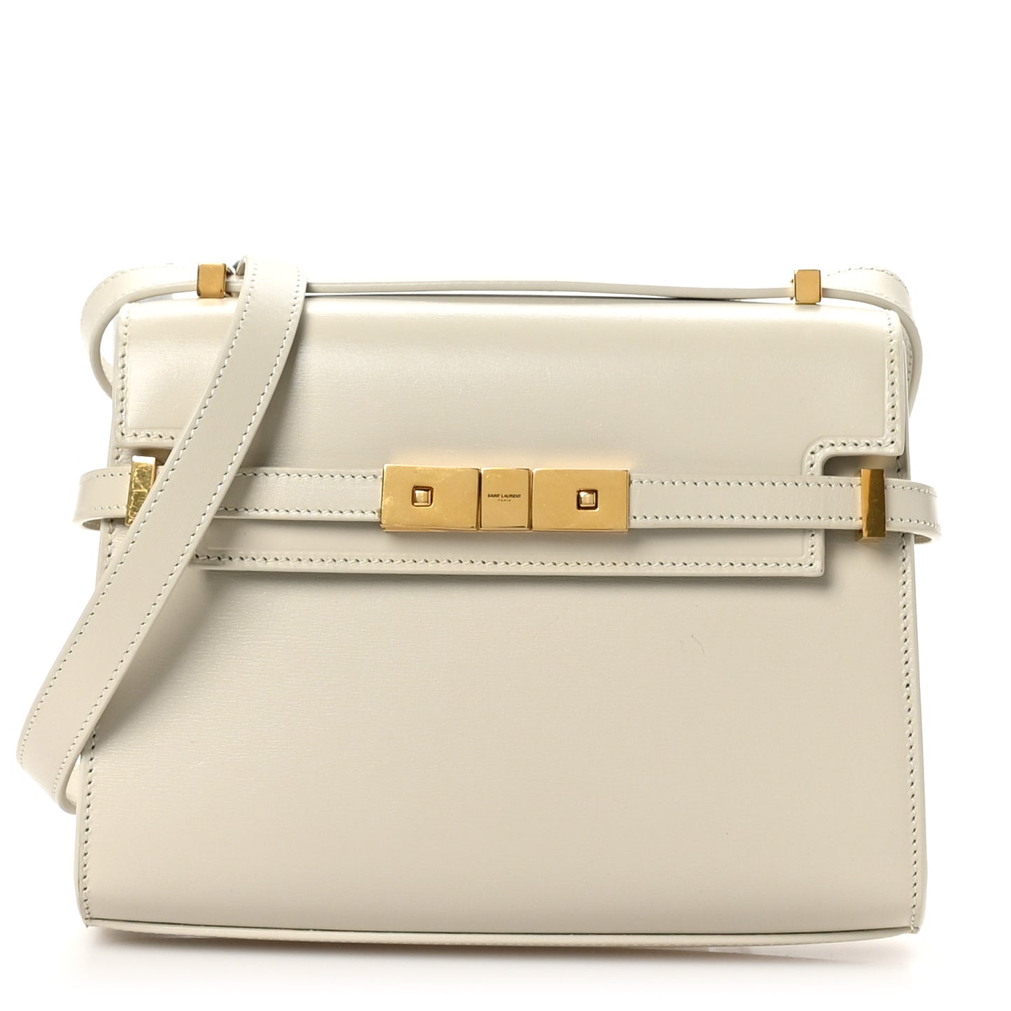 Smooth Calfskin Mini Manhattan Shoulder Bag Crema Soft
