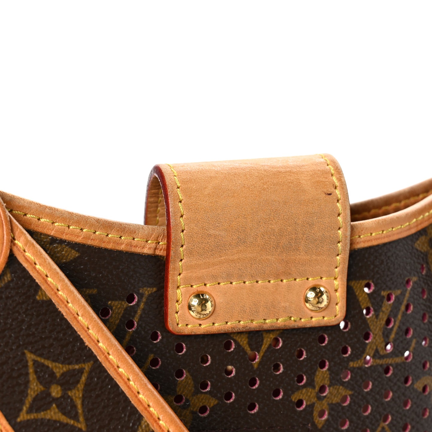 Monogram Perforated Musette Fuchsia