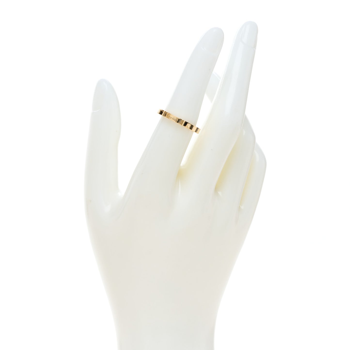 18K Yellow Gold 2.5mm Maillon Panthere Wedding Band Ring 52 6