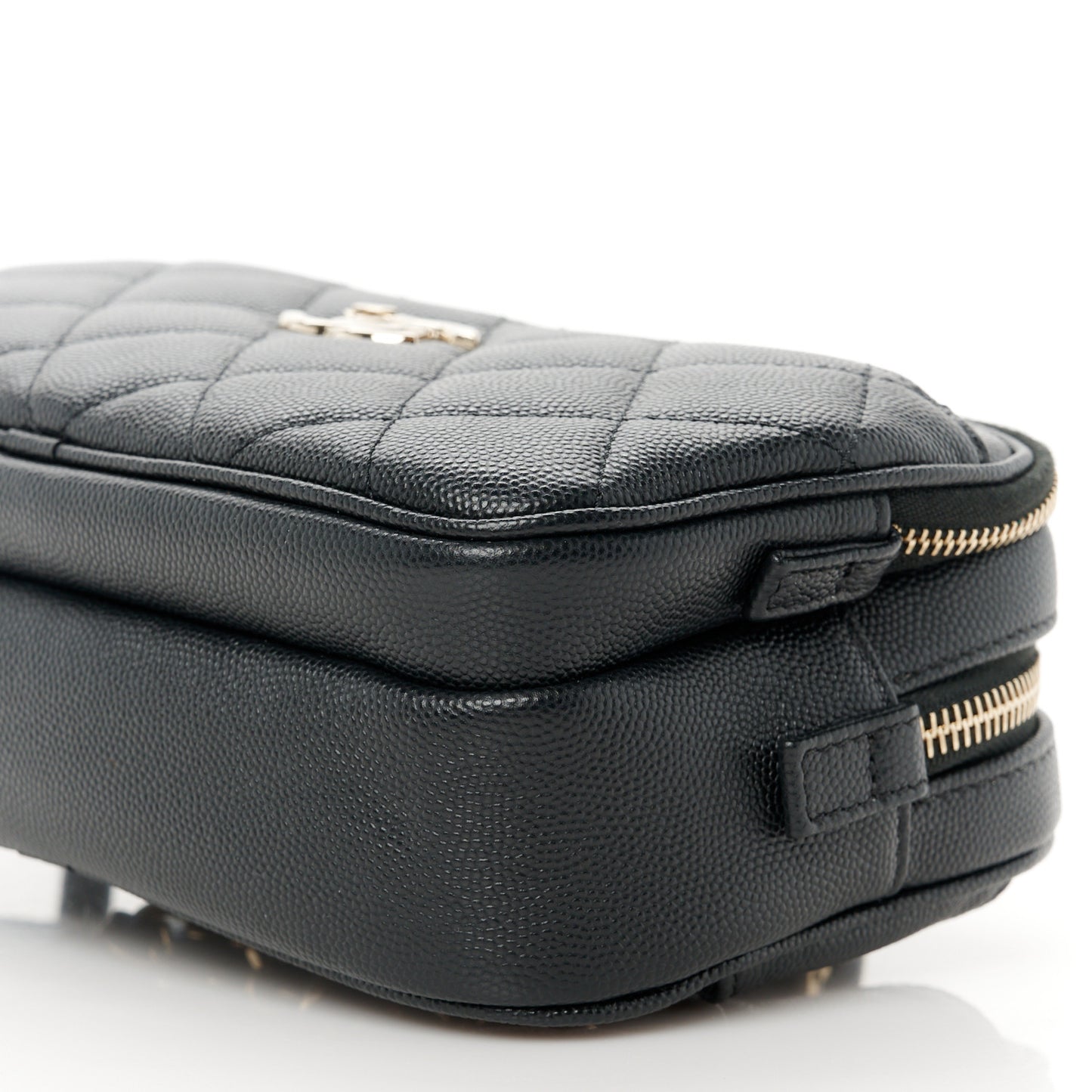 Caviar Quilted Waist Bag With Pouch Black