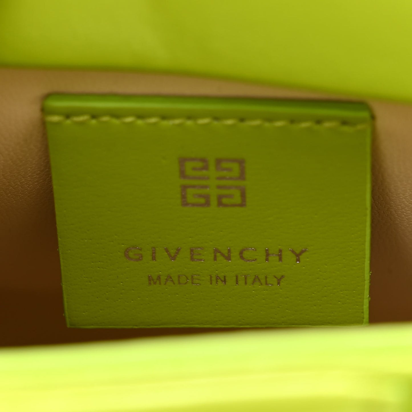Shiny Lord Calfskin Micro Antigona Citrus Green
