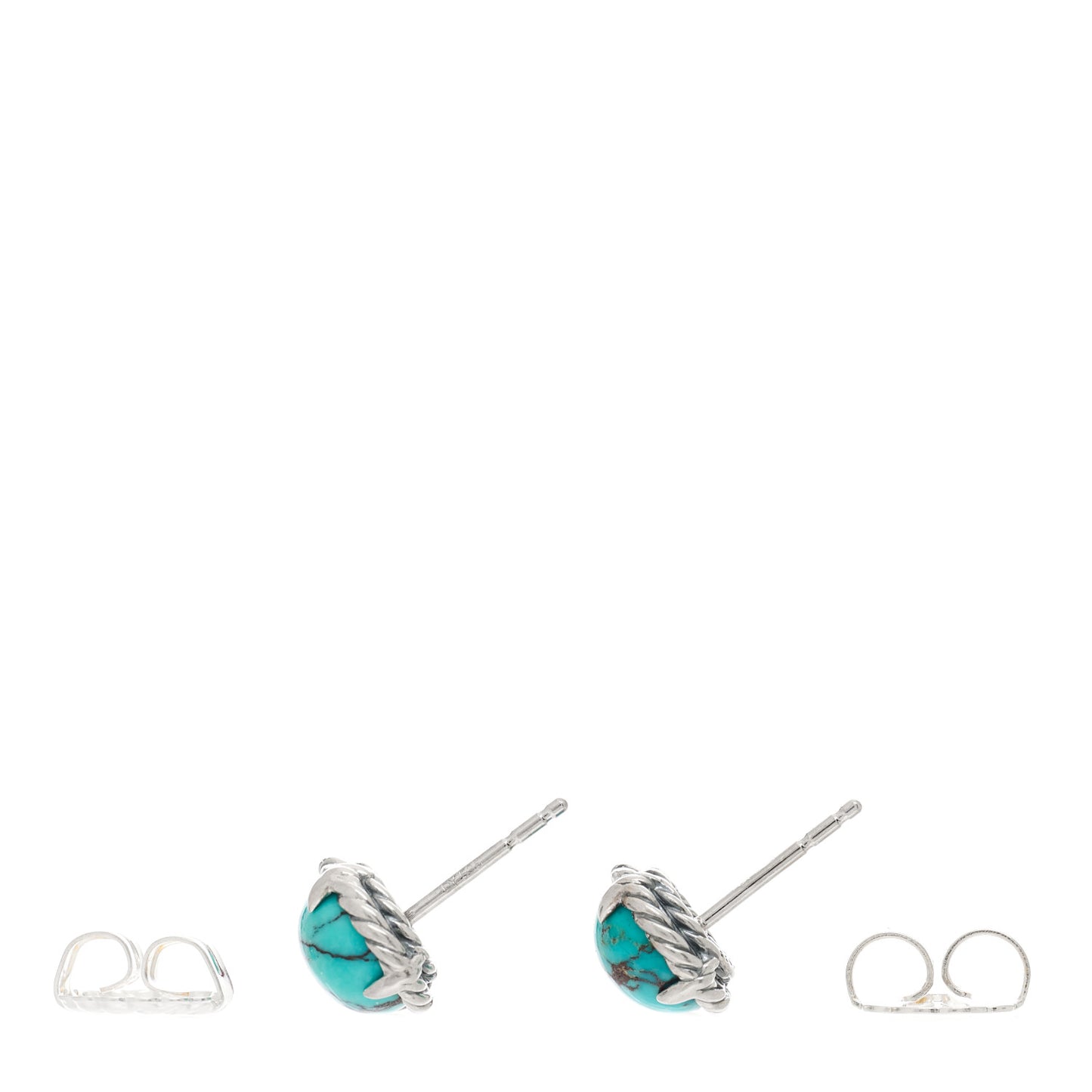 Sterling Silver Turquoise Chatelaine Earrings