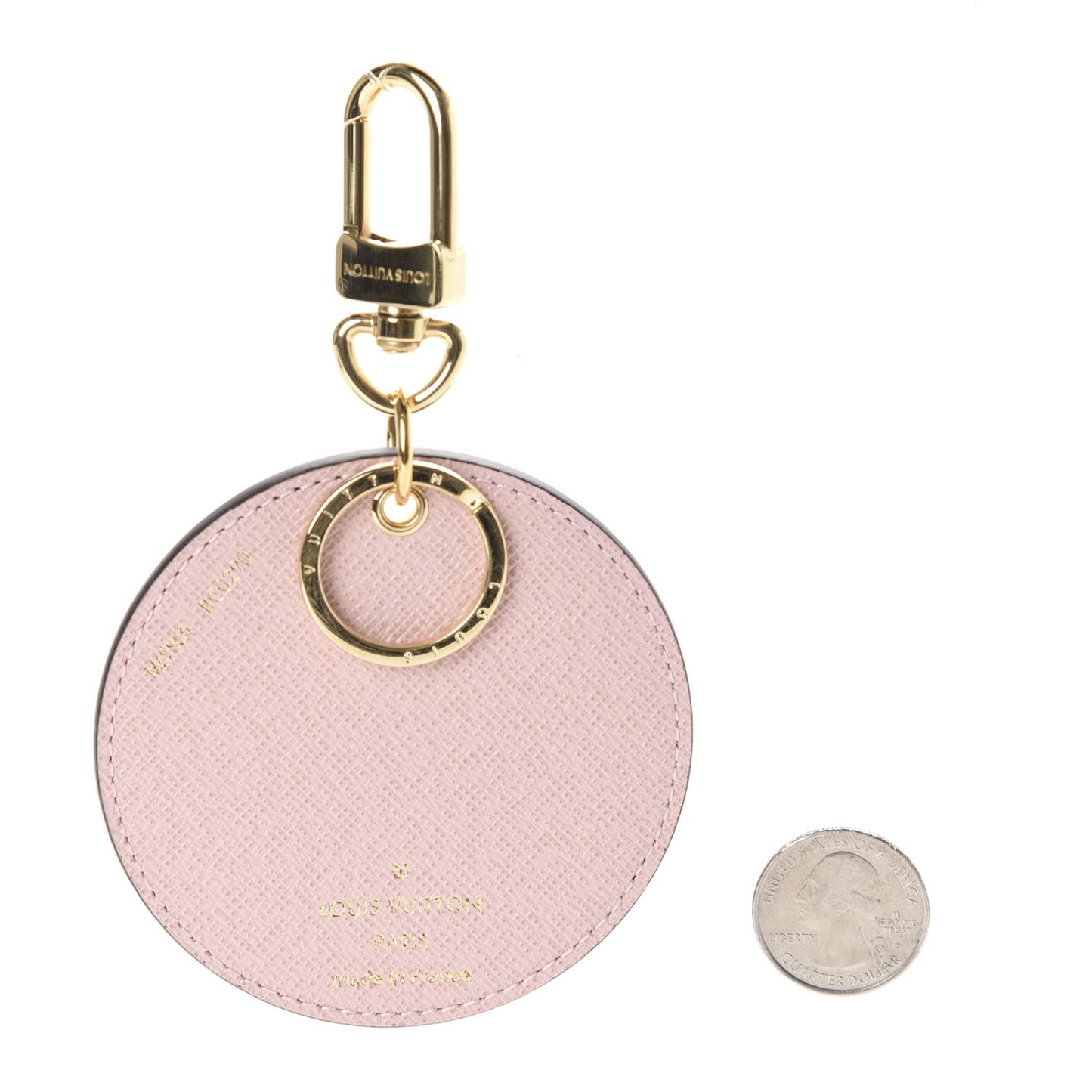 Monogram 2020 Christmas Animation Big Wheel Bag Charm Key Ring Rose Ballerine