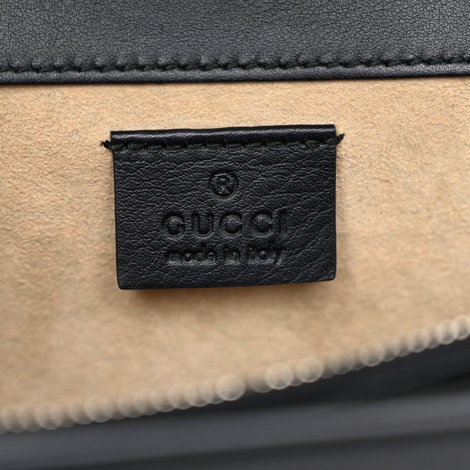 Gucci Calfskin Floral Embroidered Studded Small Dionysus Shoulder Bag Black 6 of 10