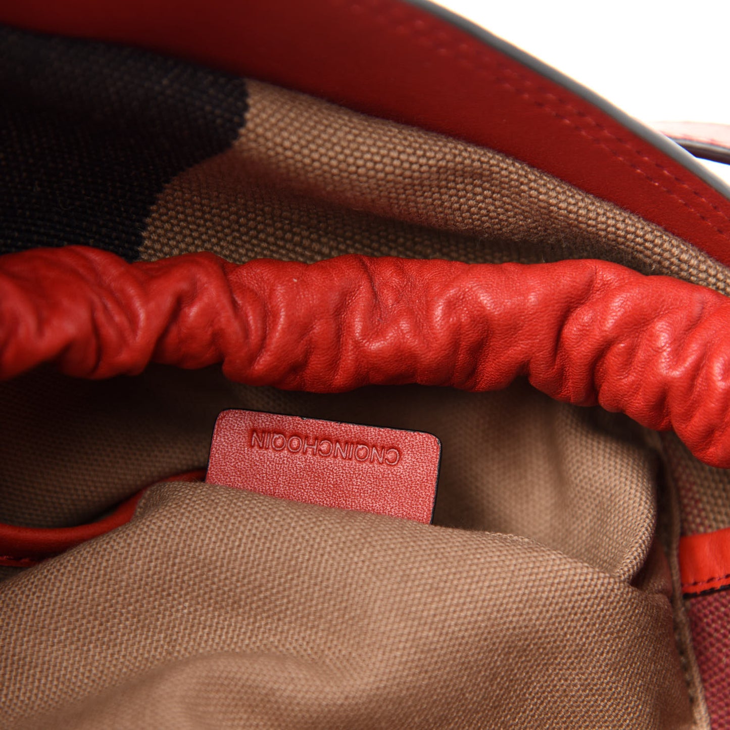 Grainy Calfskin Medium Ashby Hobo Cadmium Red