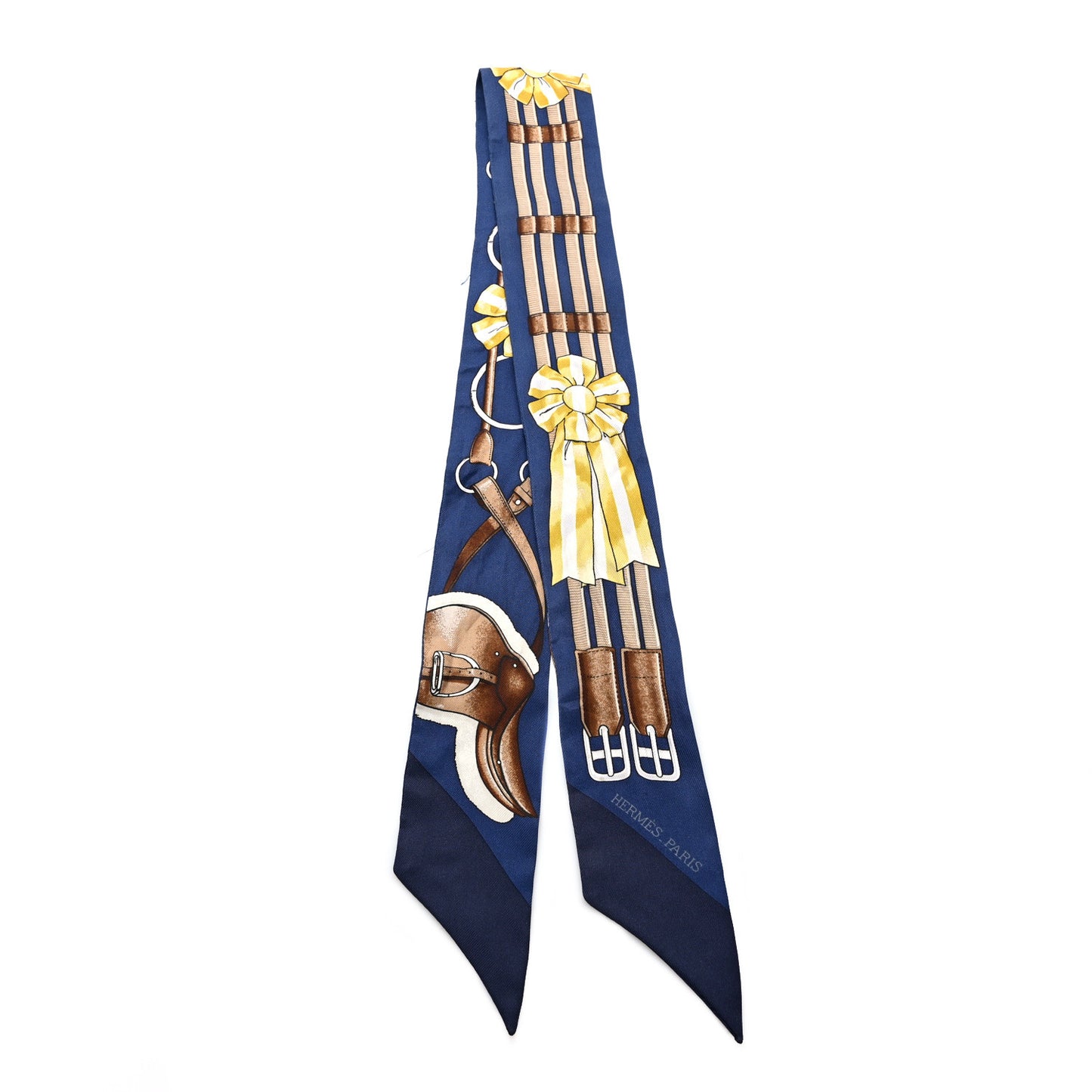 Silk Jumping Twilly Marine Gold Brun