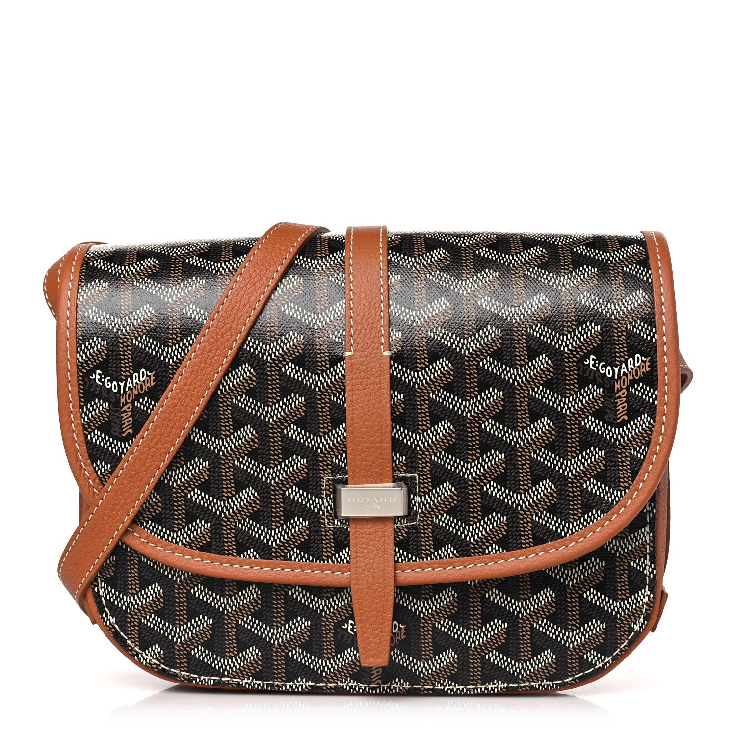 Goyard Goyardine Belvedere II PM Messenger Bag Black Gold 1 of 9