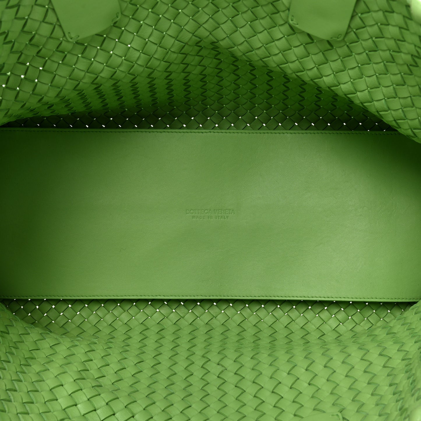 Nappa Intrecciato Tote Bag Green