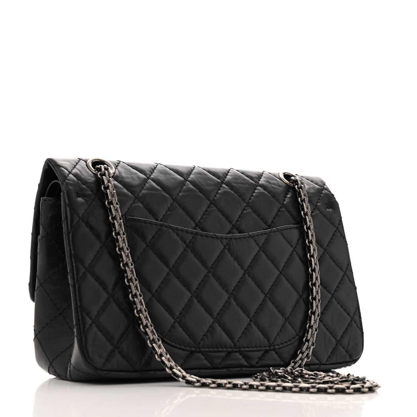 Aged Calfskin Lucky Charms 2.55 Reissue 225 Flap Black