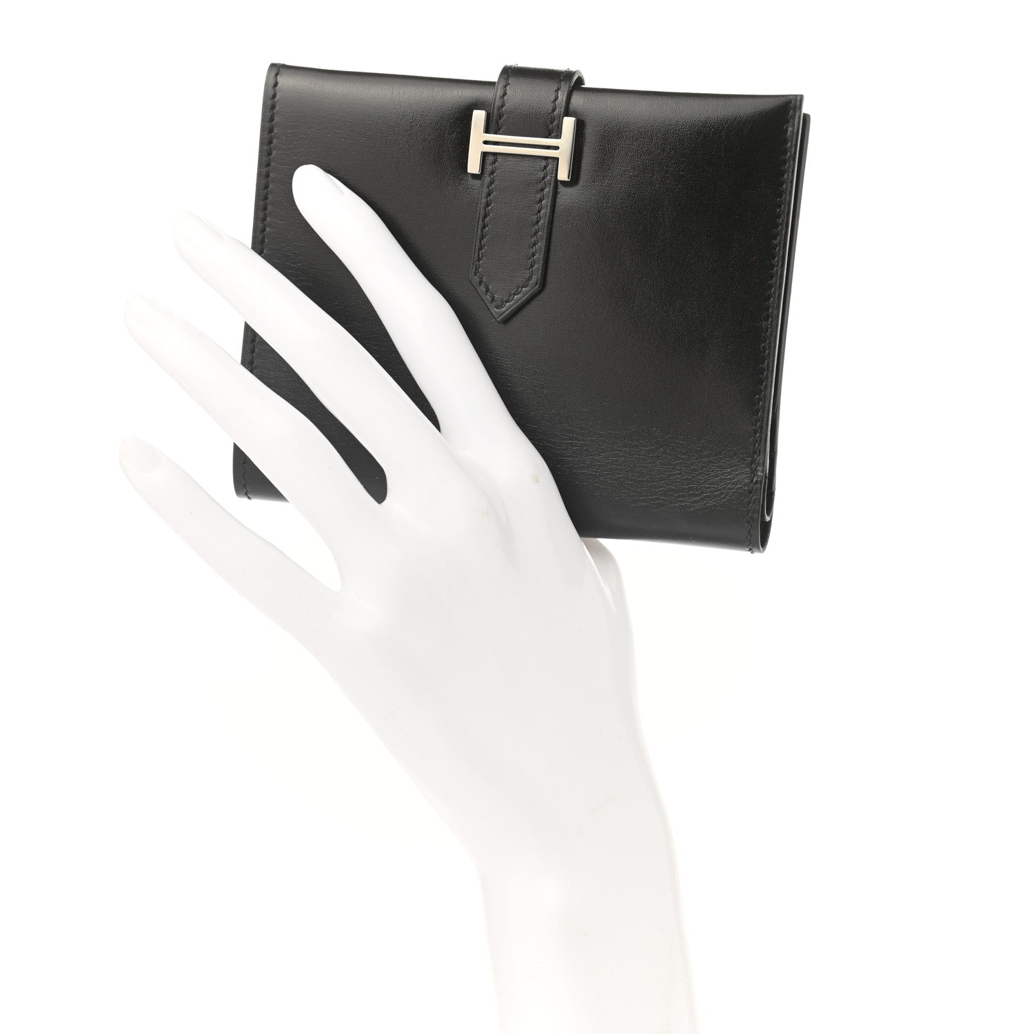 Hermes Box Bearn Compact Wallet Black 2 of 7