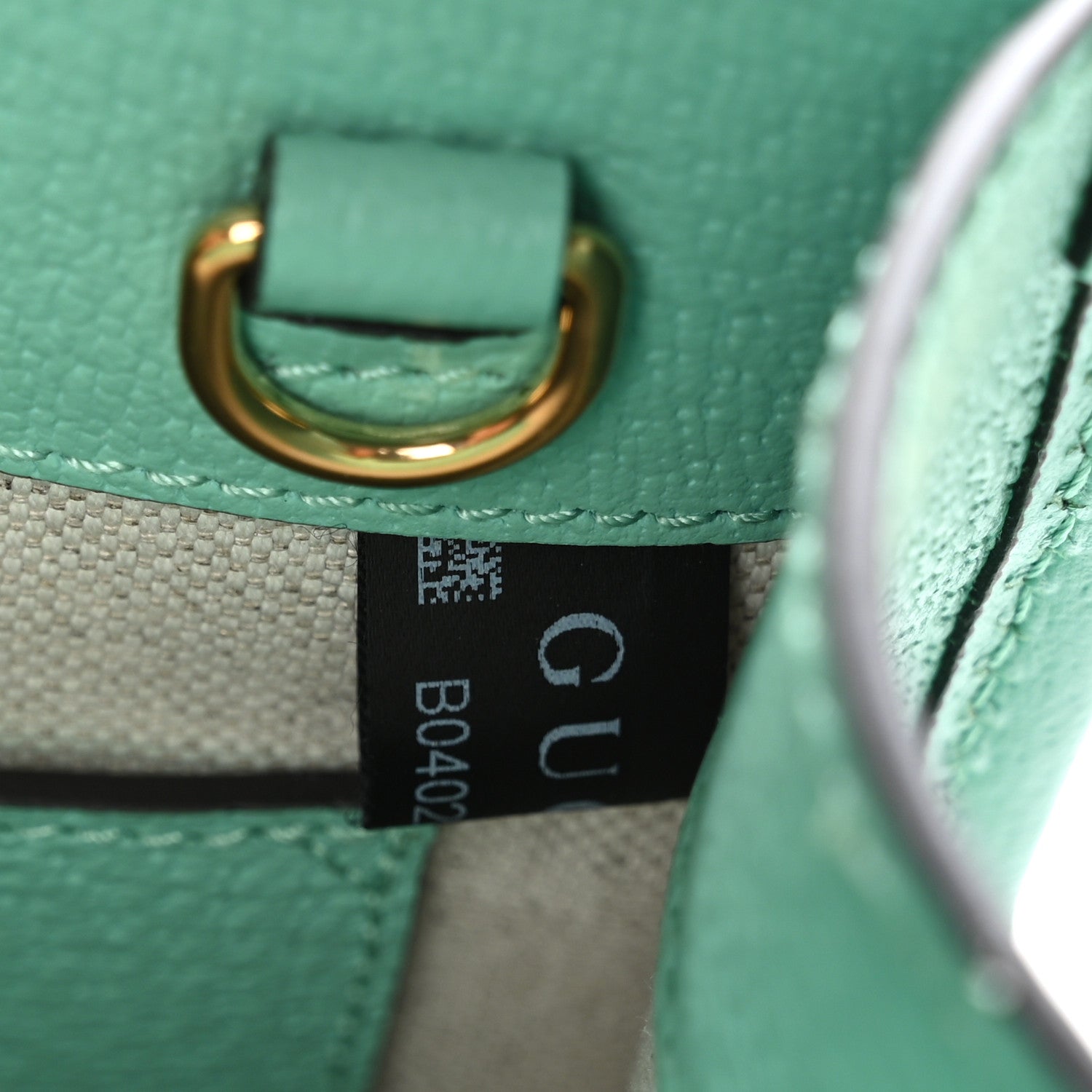 Gucci Monogram Jumbo GG Textured Dollar Calfskin Mini Tote Bag Pepperlight Mint 6 of 10