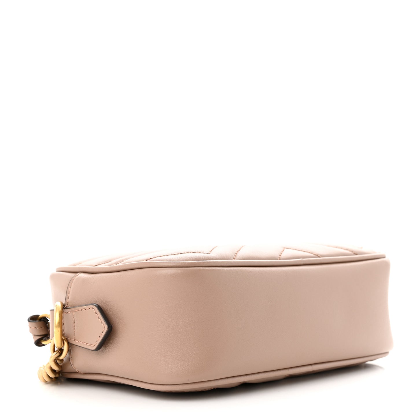 Calfskin Matelasse Mini GG Marmont Chain Shoulder Bag Porcelain Rose