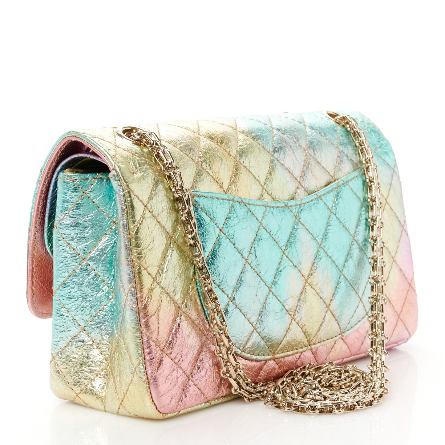 Metallic Goatskin Quilted 2.55 Reissue 225 Flap Multicolor