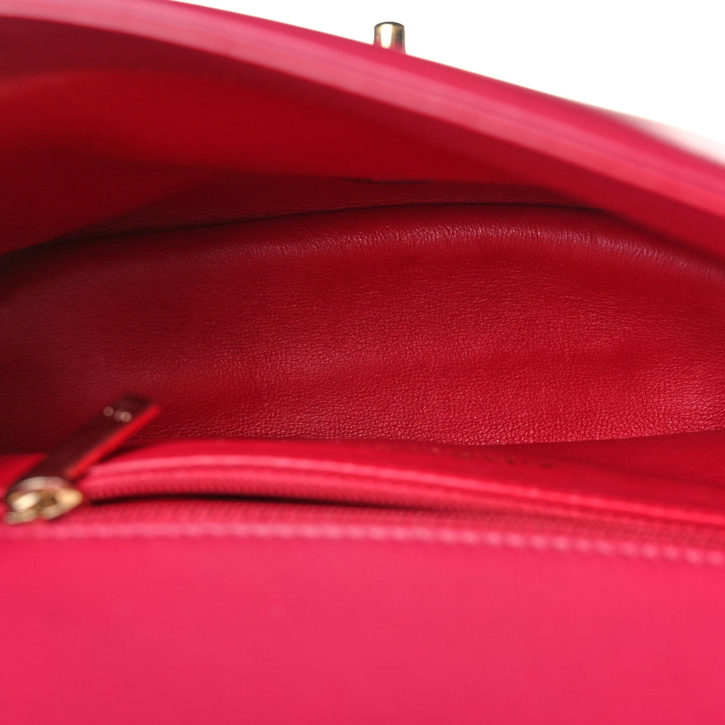 Lambskin Quilted Mini Metal Top Handle Flap Pink