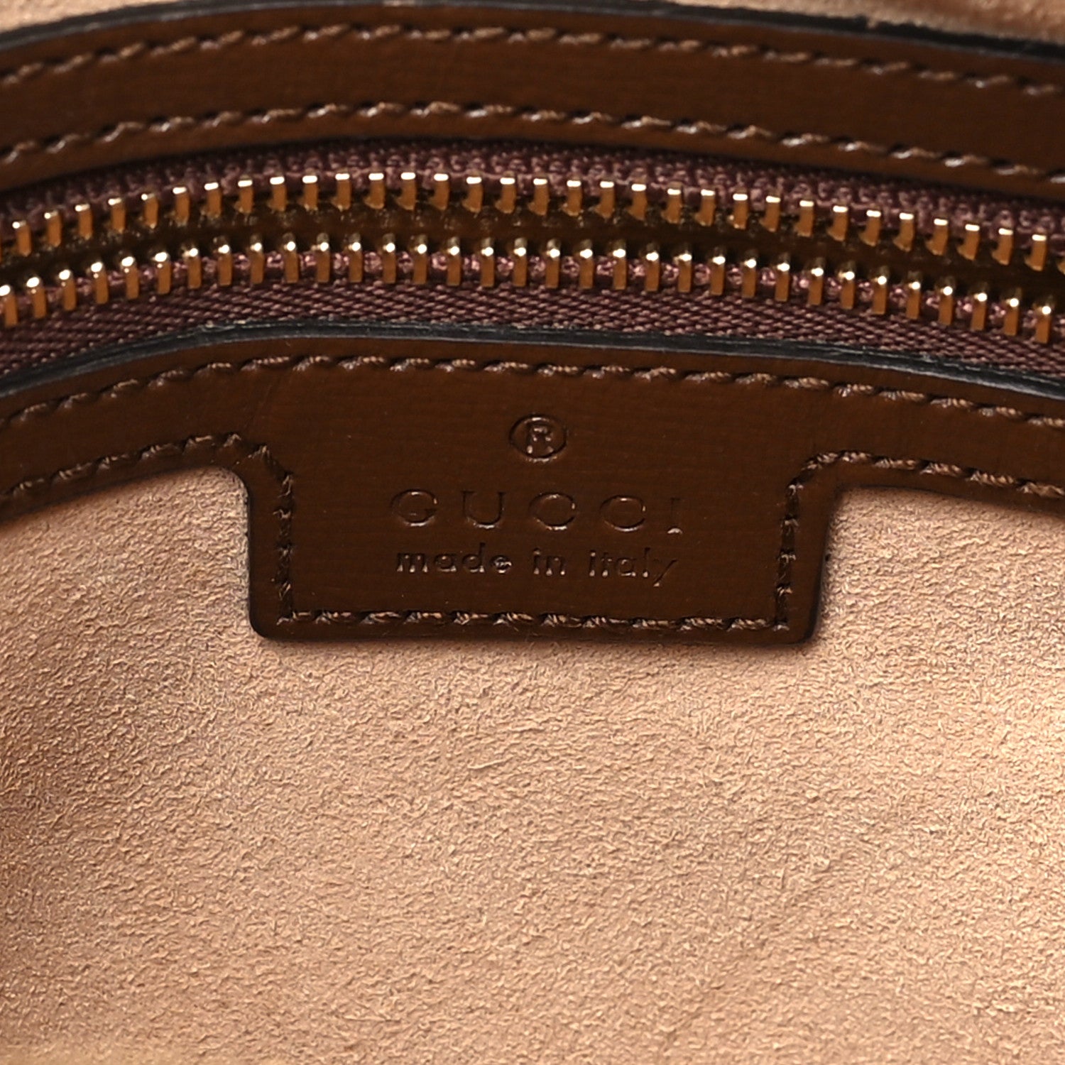 Gucci GG Supreme Monogram Small Horsebit 1955 Shoulder Bag Beige Brown Sugar 6 of 10