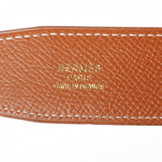 Courchevel Reversible Constance 32mm H Belt Navy Gold 75