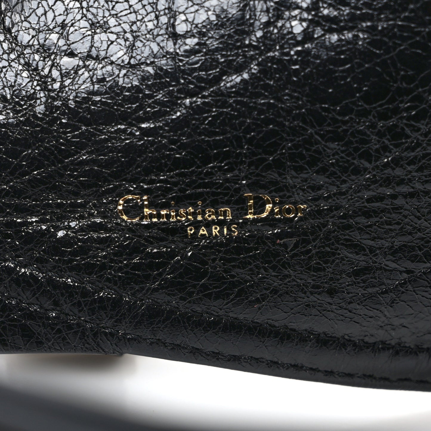 Crinkled Lambskin 135mm Saddle Belt Black