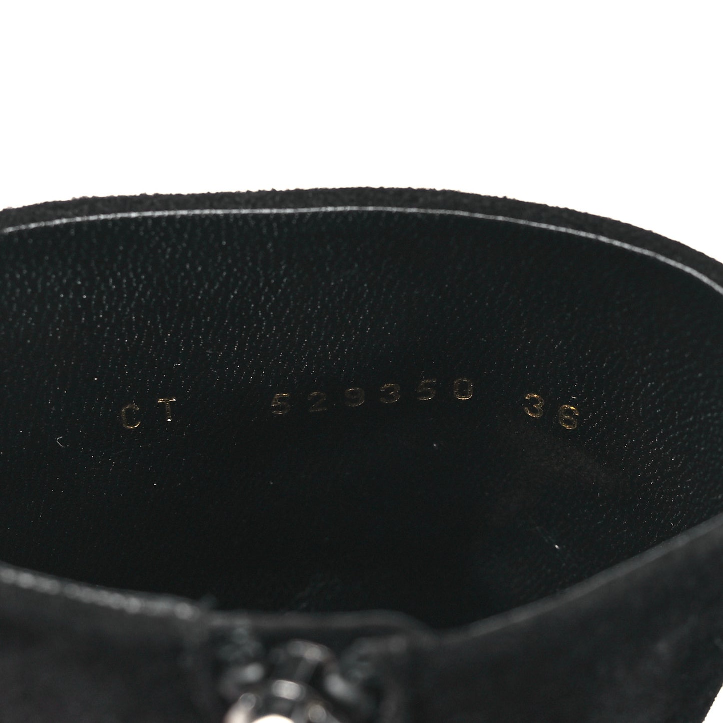 Suede Loulou Ankle Zip Boot 36 Black
