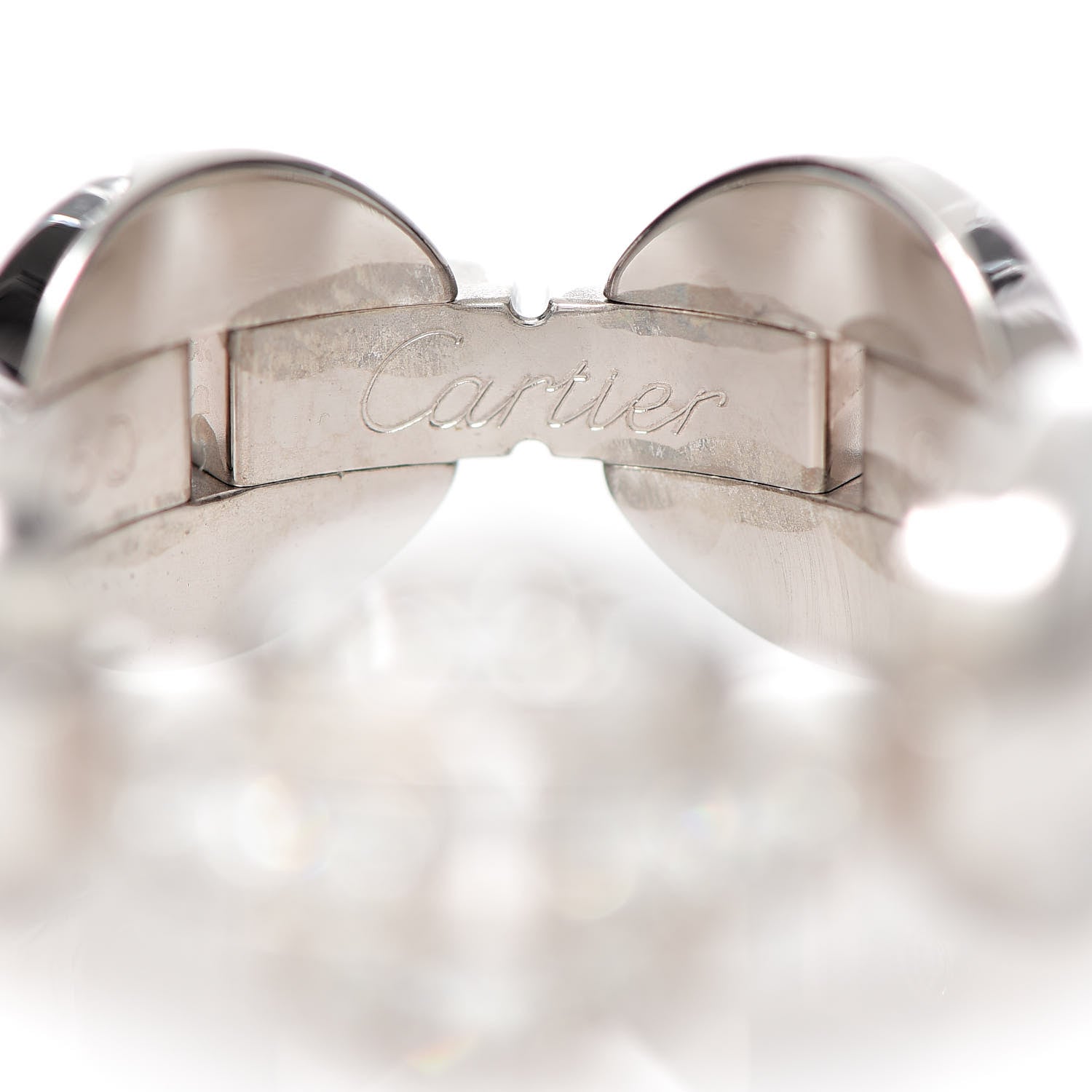 Cartier 18K White Gold Diamond Himalia Ring 53 6.25 4 of 5