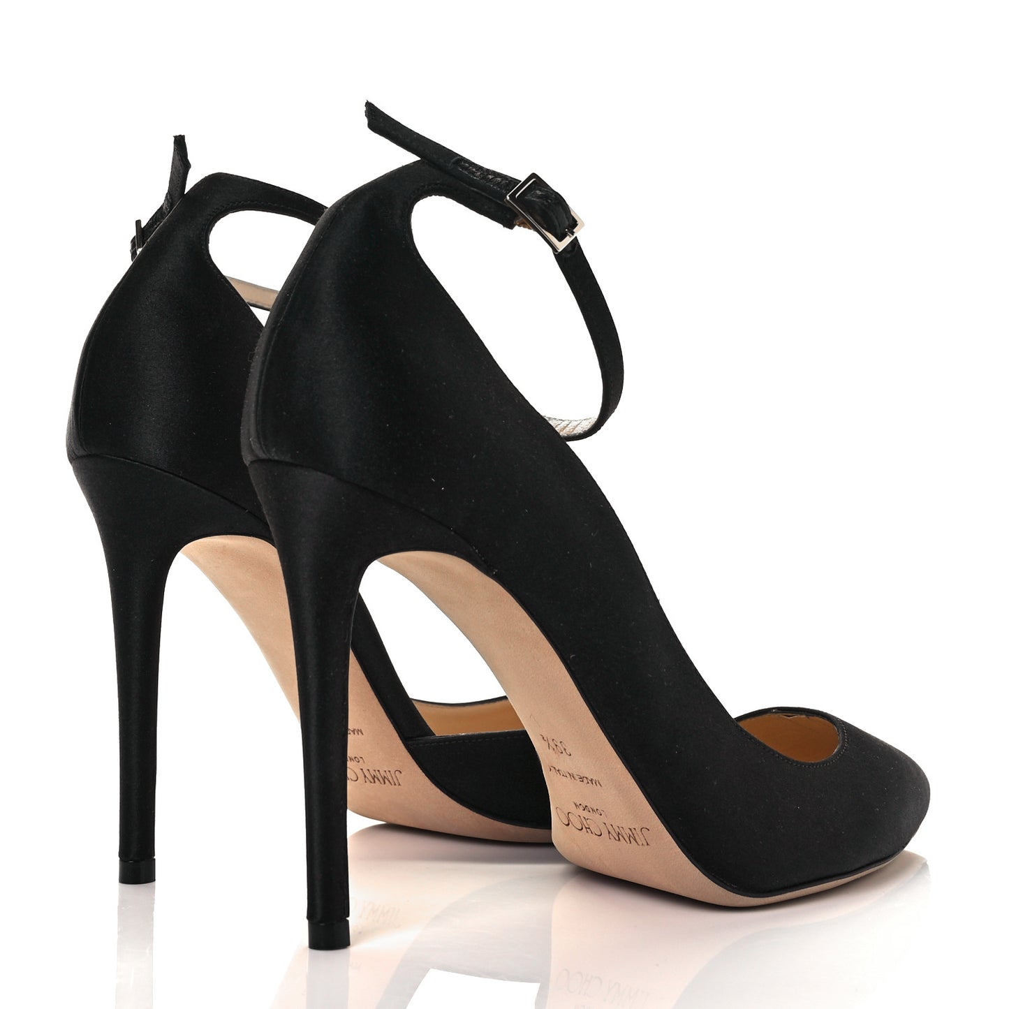 Satin Rosa 100 Pumps 39.5 Black