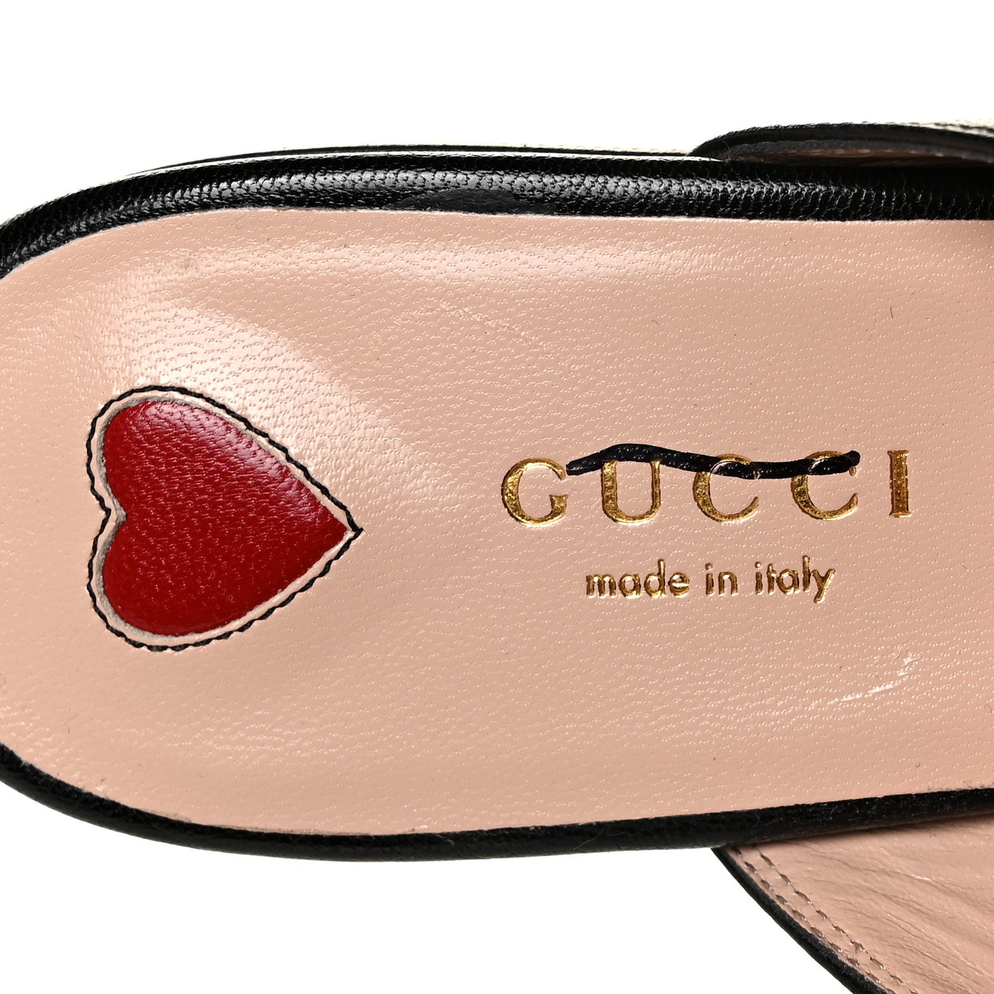 Goatskin Bee Star Embroidered Womens Princetown Slippers 35 Black
