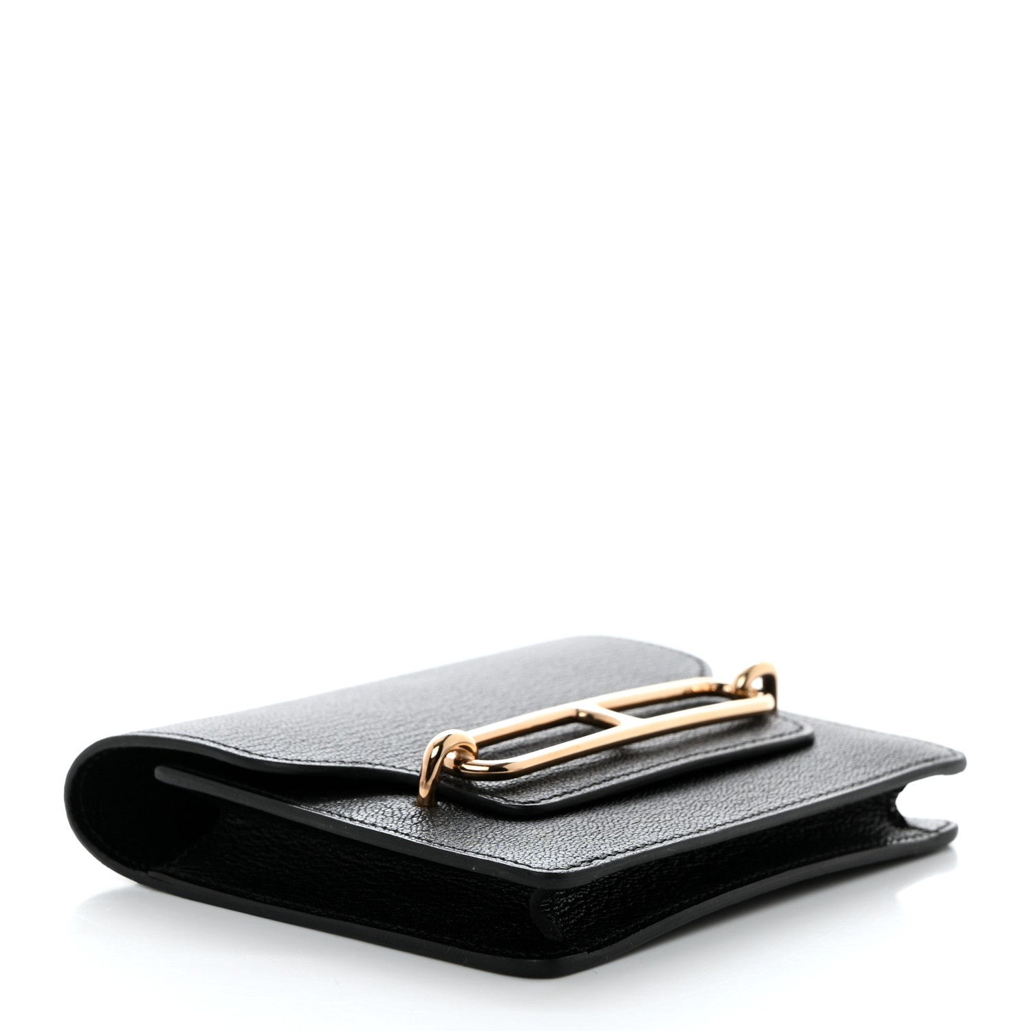 Hermes Chevre Mysore Roulis Slim Wallet Black 5 of 7