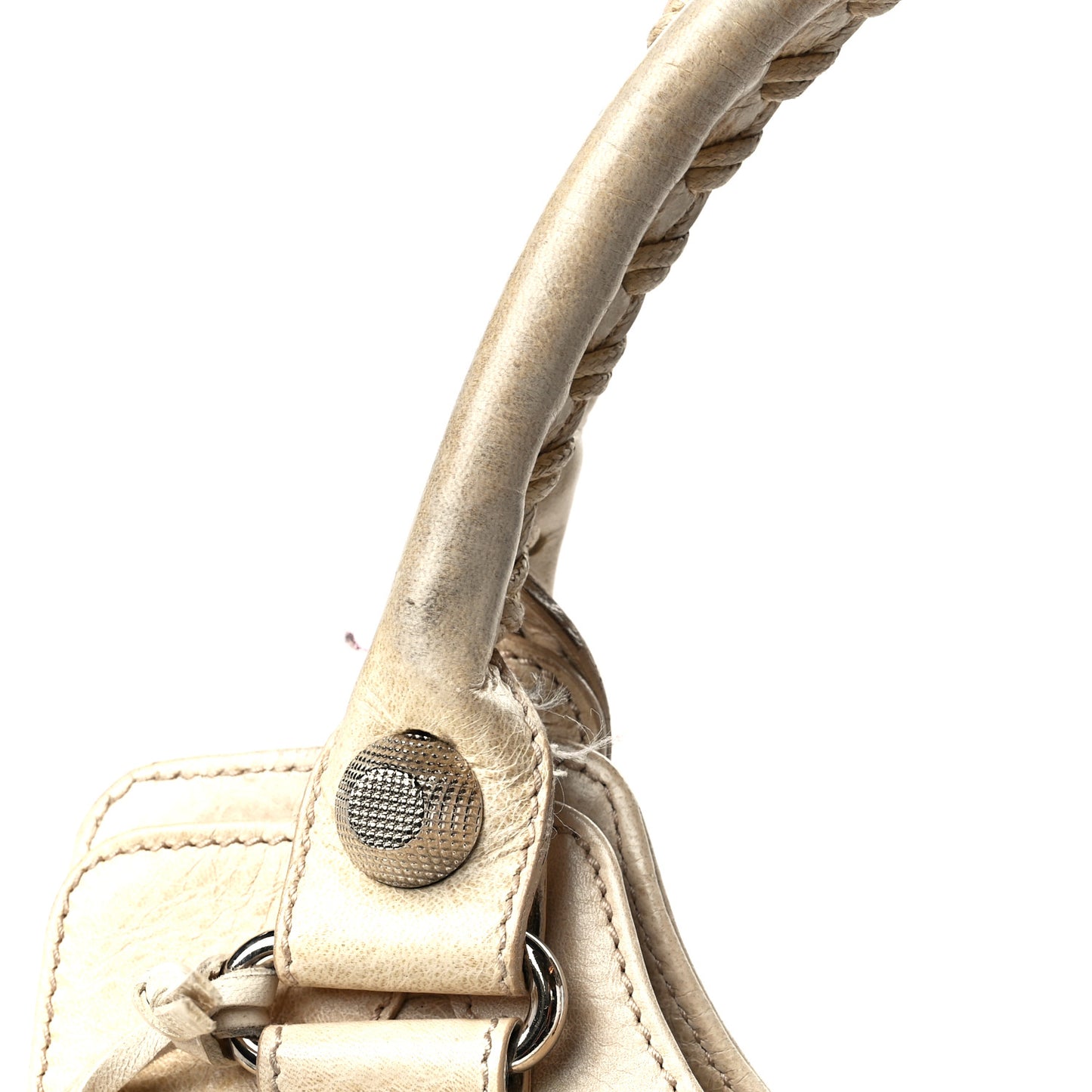 Agneau Giant 21 Silver Hardware Folder Sahara
