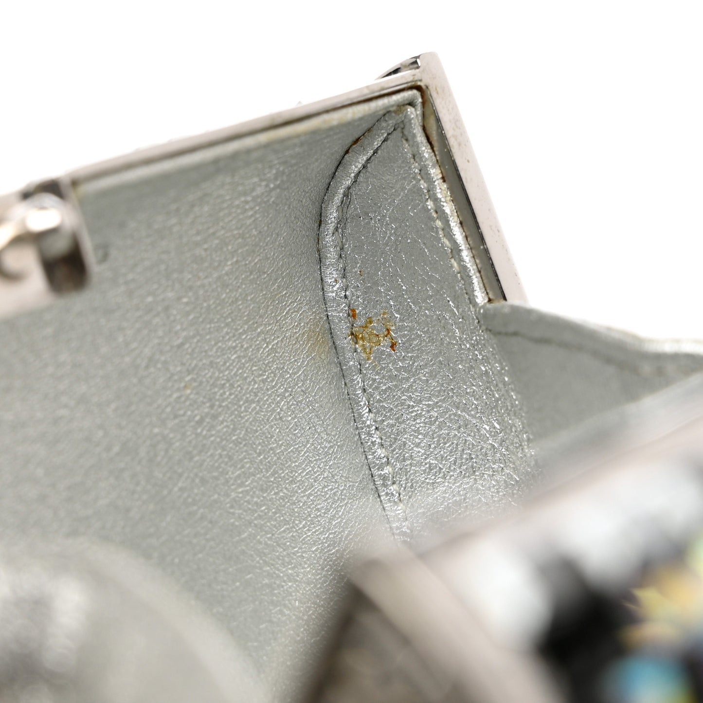 Crystal Minaudiere Clutch Black Silver