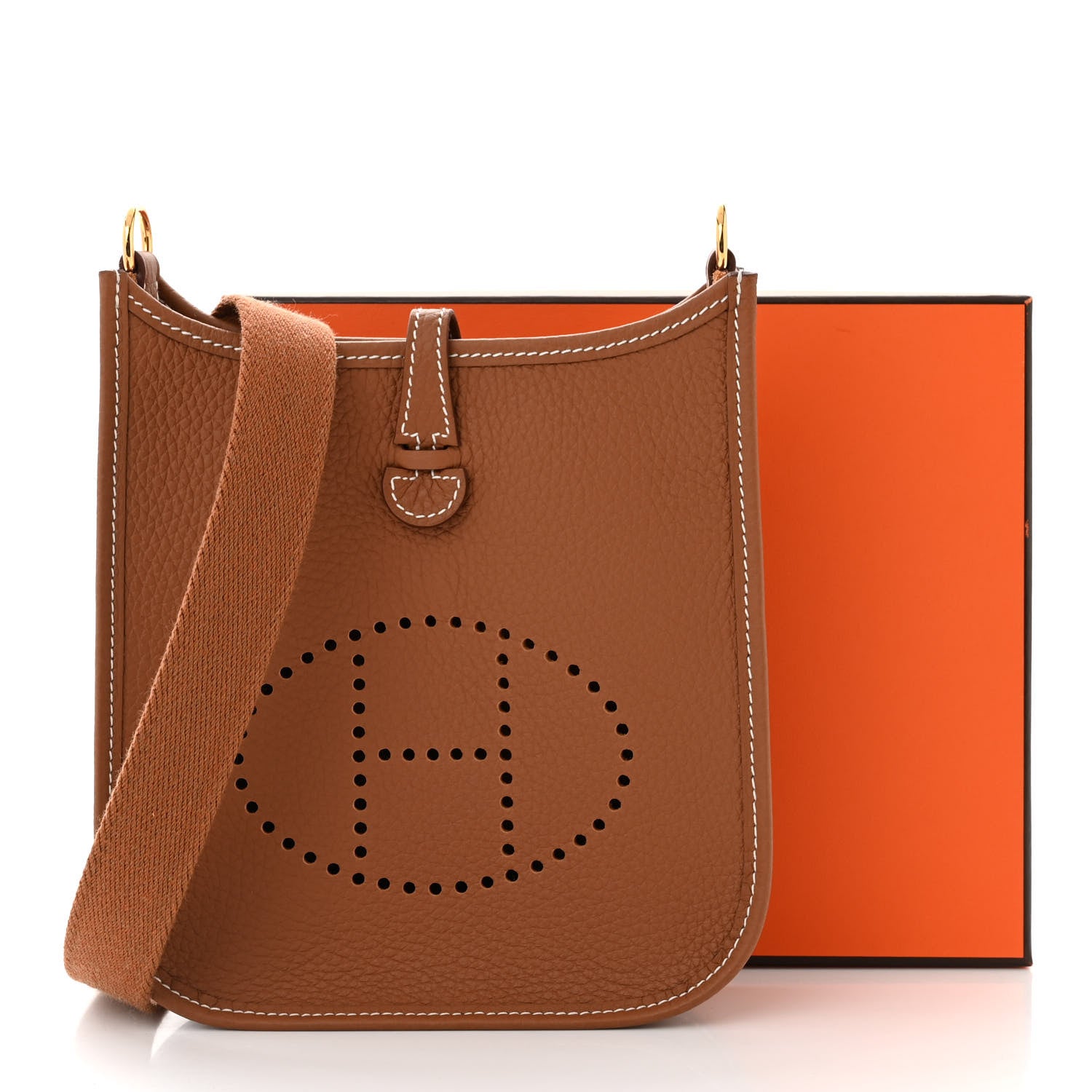 Hermes Taurillon Clemence Evelyne TPM Gold 11 of 11