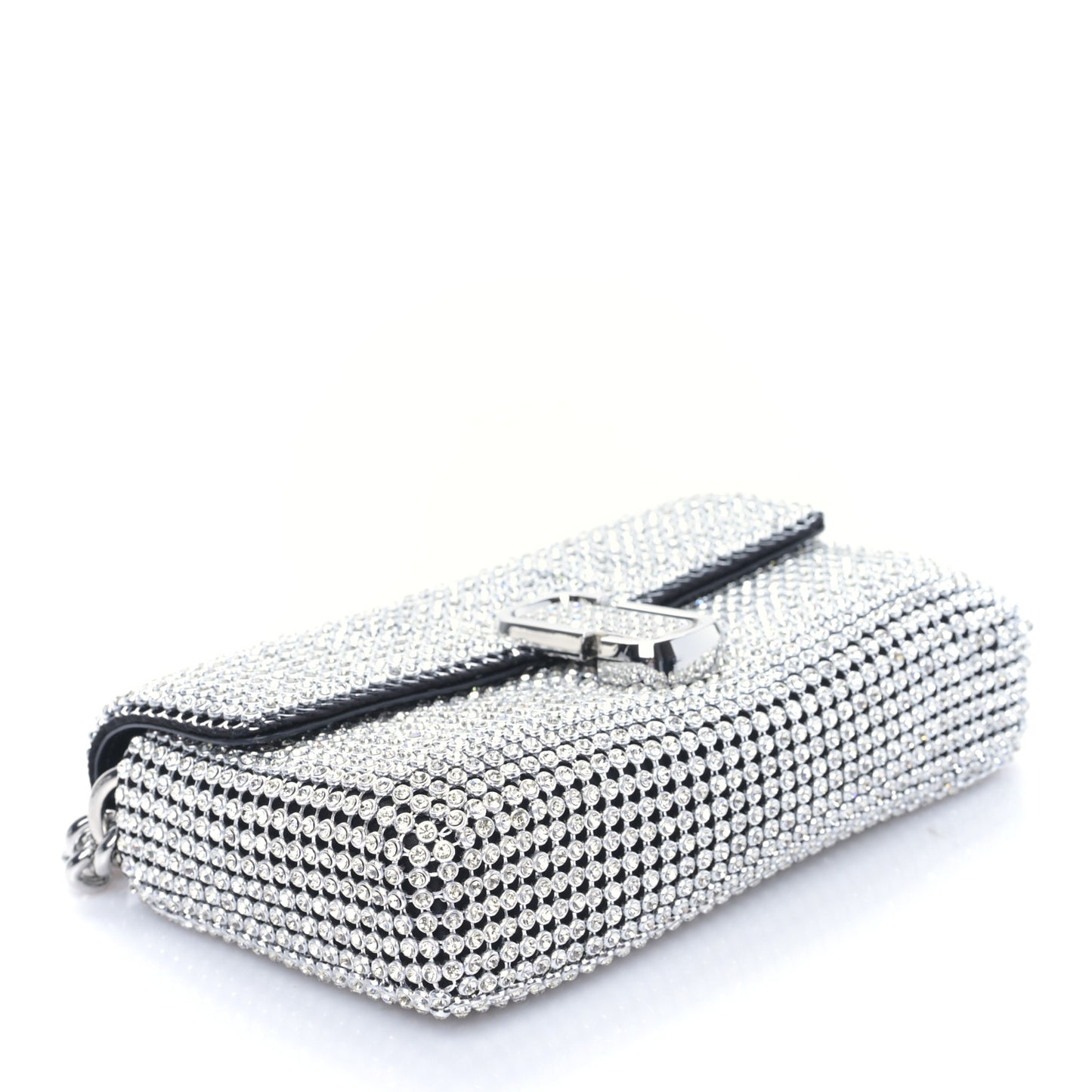 The Rhinestone J Marc Mini Shoulder Bag Silver