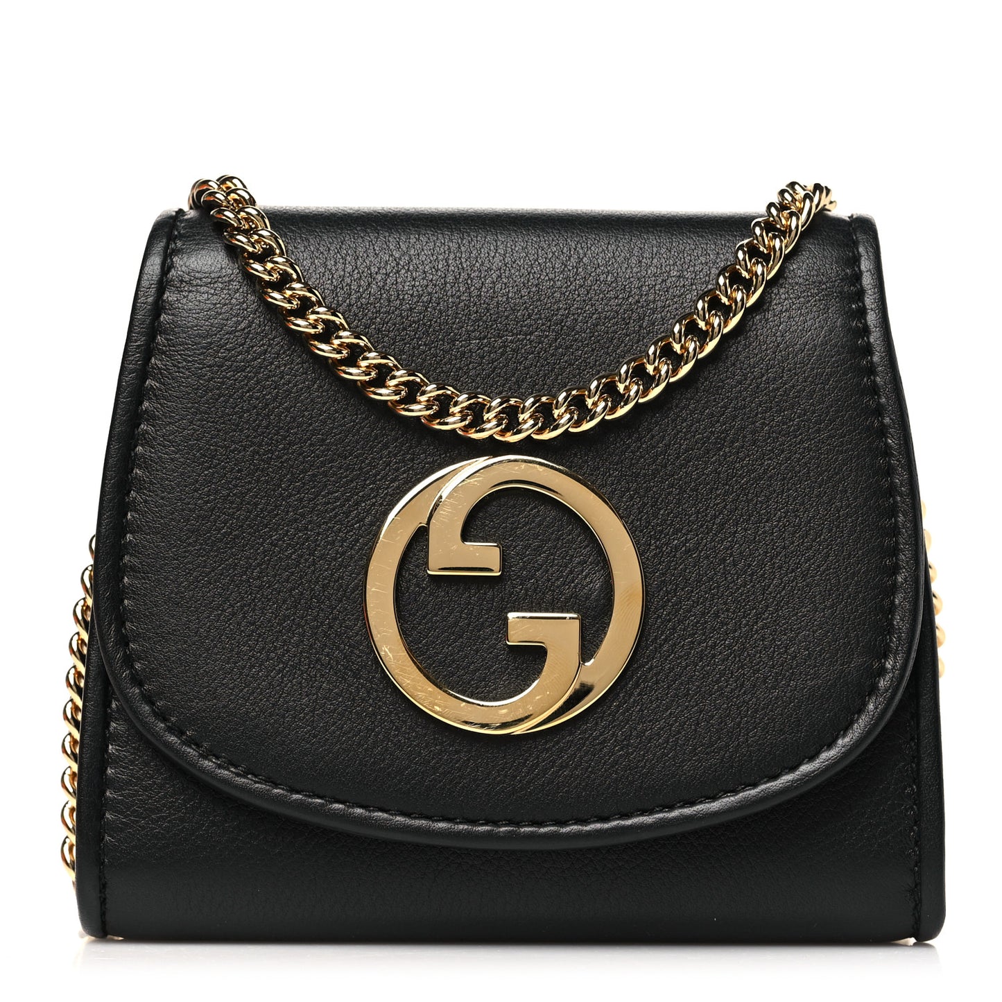 Roxy Calfskin Medium Blondie Chain Wallet Black