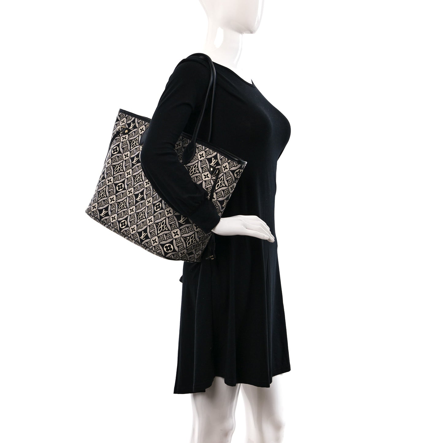 Jacquard Since 1854 Neverfull MM Grey