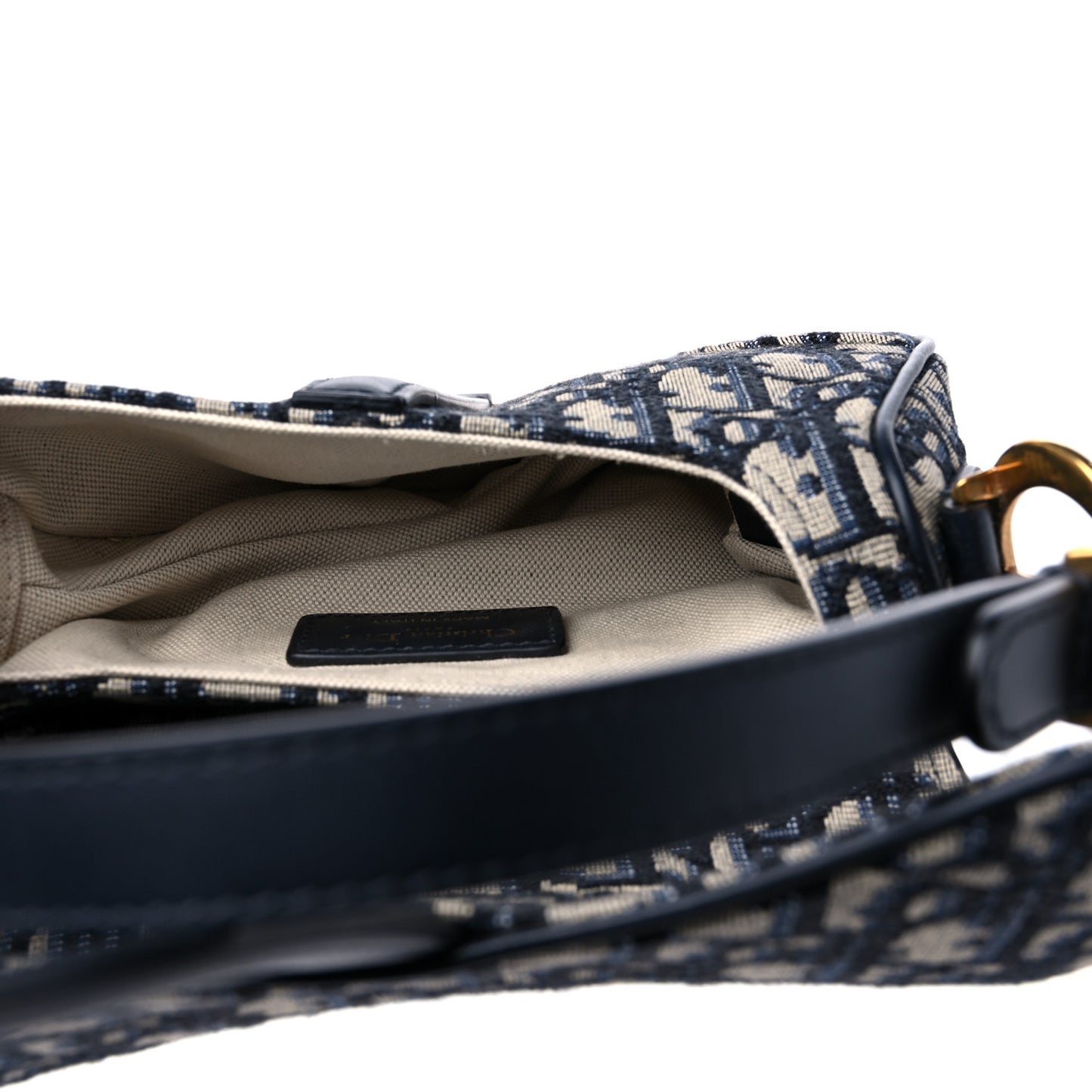 Oblique Mini Saddle Bag Blue