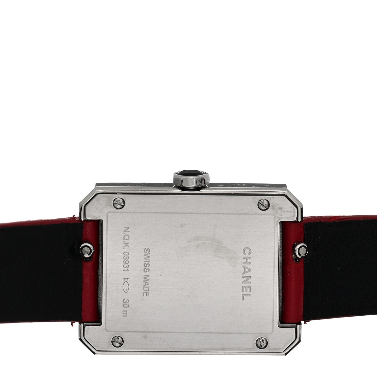 Stainless Steel Alligator Diamond Bezel 21mm Boy-Friend Quartz Watch Red