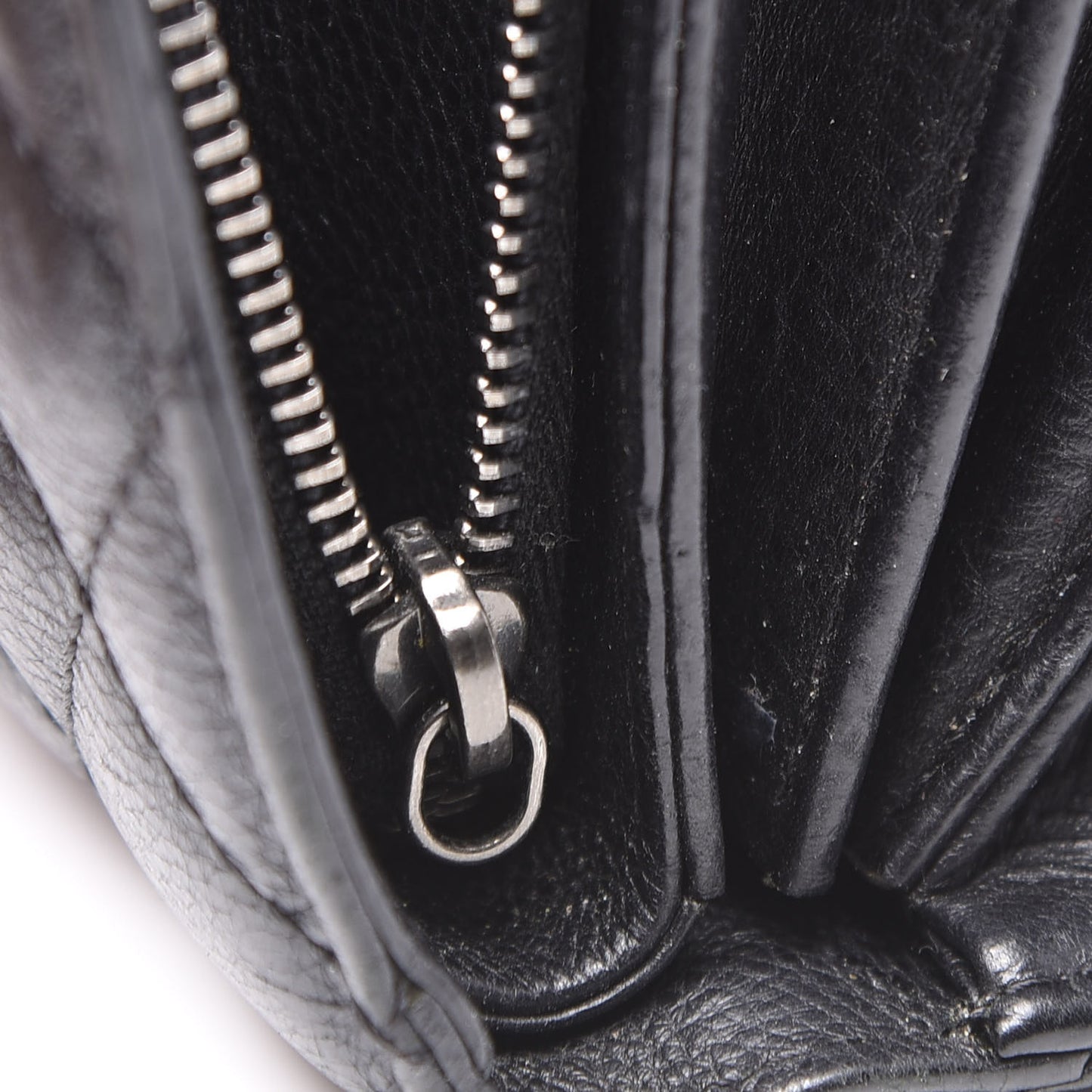 Calfskin Quilted CC Waiter Clutch Clutch With Chain Black