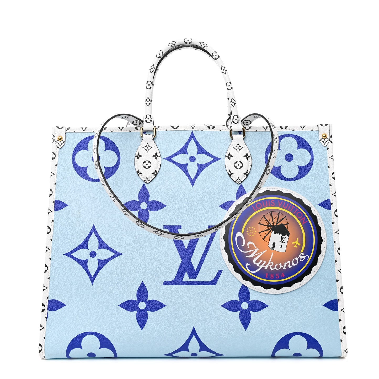 Monogram Giant Mykonos Onthego Blue