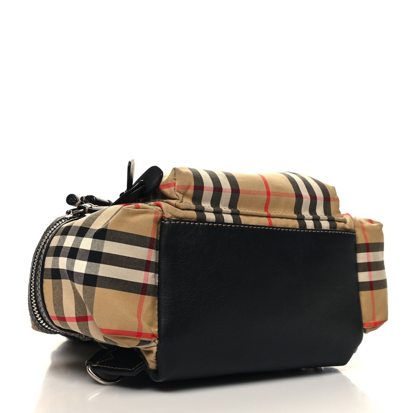 Vintage Check Small Rucksack Backpack Antique Yellow