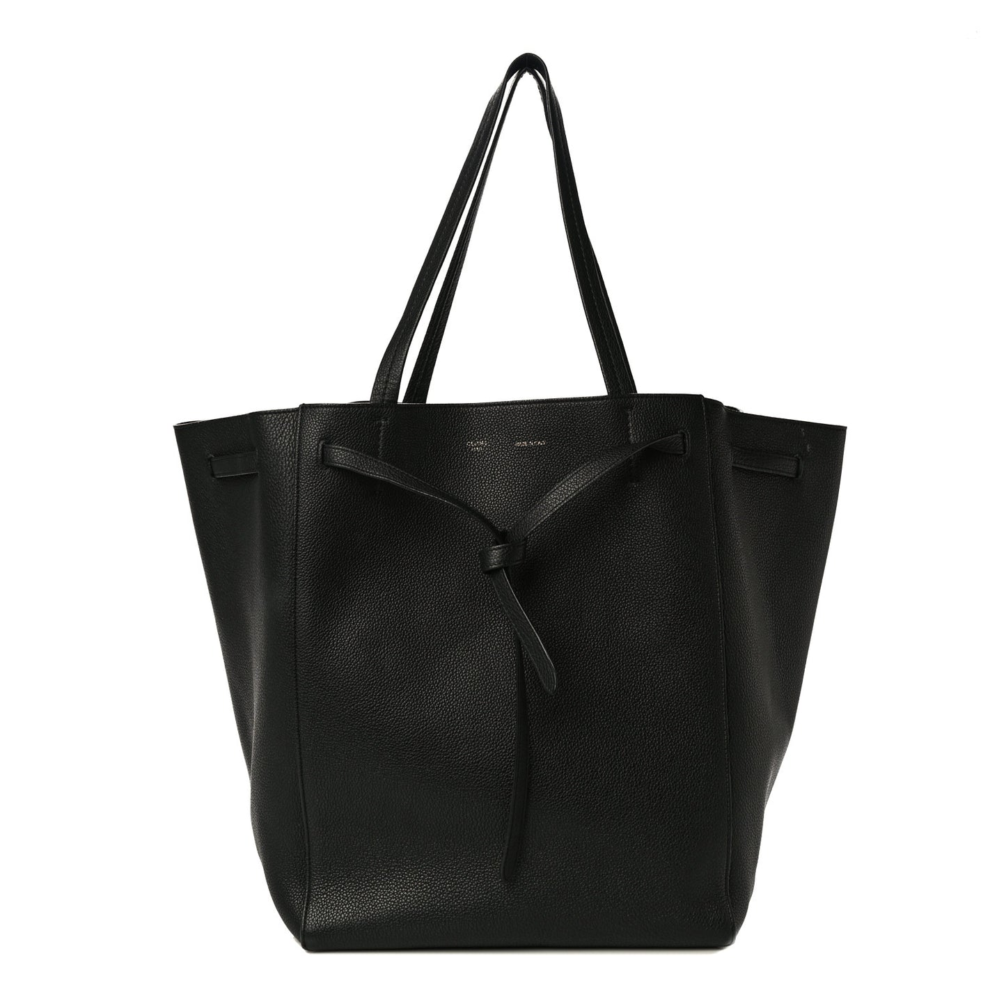 Soft Grained Calfskin Medium Belt Cabas Phantom Black