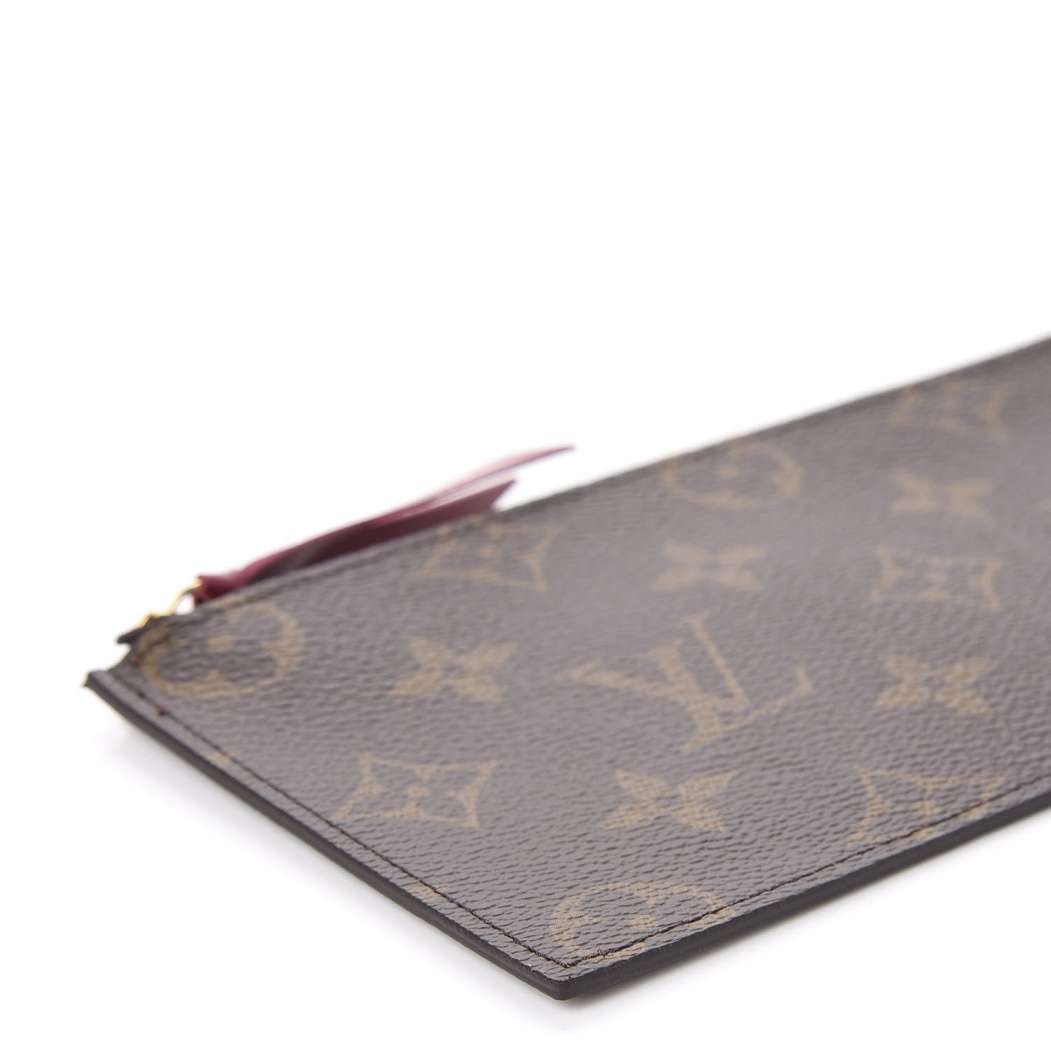 Louis Vuitton Monogram Felicie Chain Wallet Zippered Insert Fuchsia 5 of 8