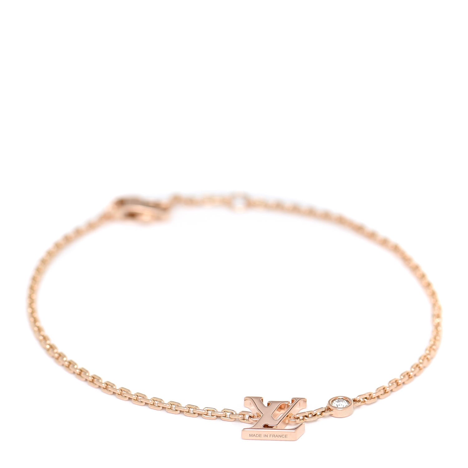 Louis Vuitton 18K Rose Gold Diamond Idylle Blossom LV Bracelet 1 of 4
