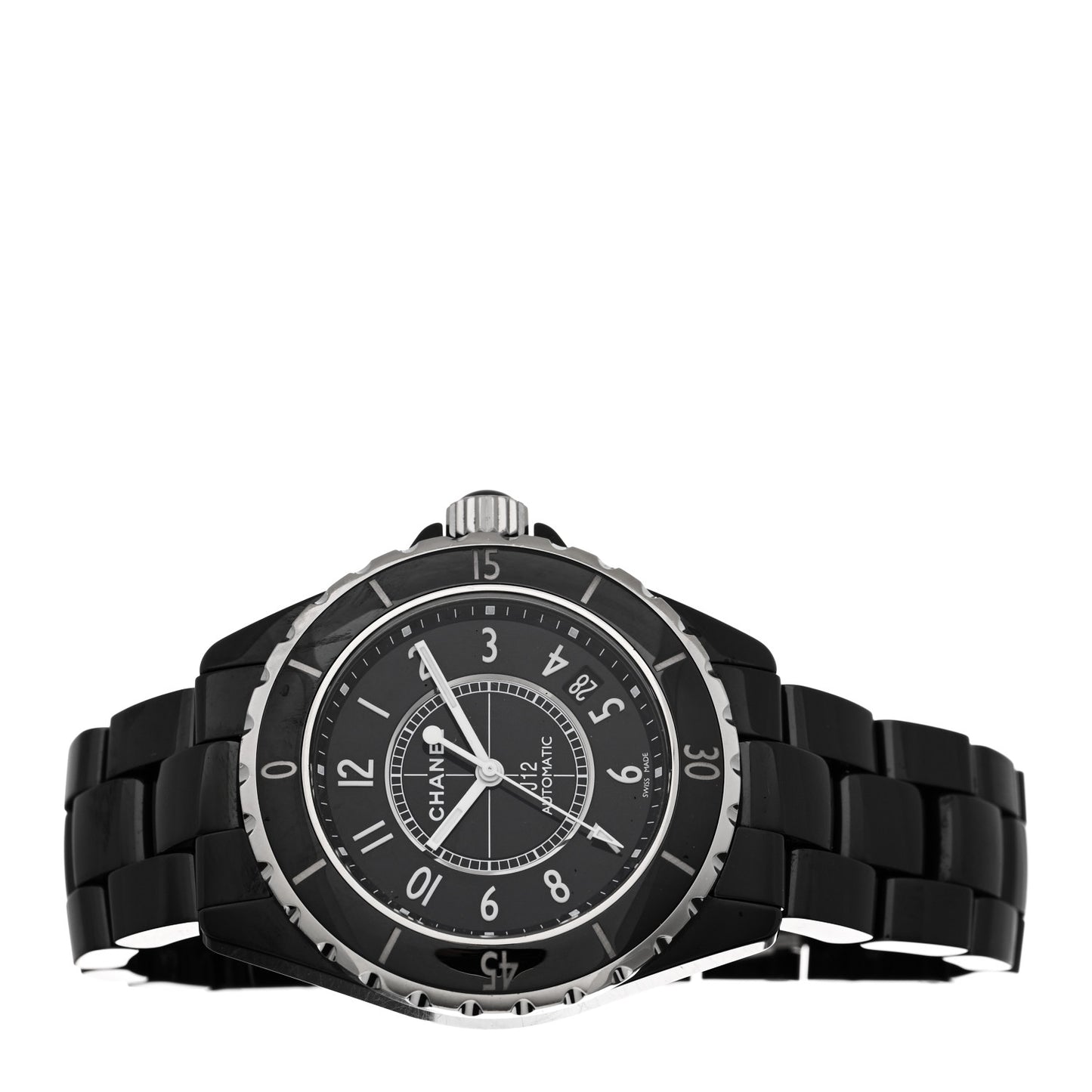 Stainless Steel Ceramic 38mm J12 Automatic Watch Black