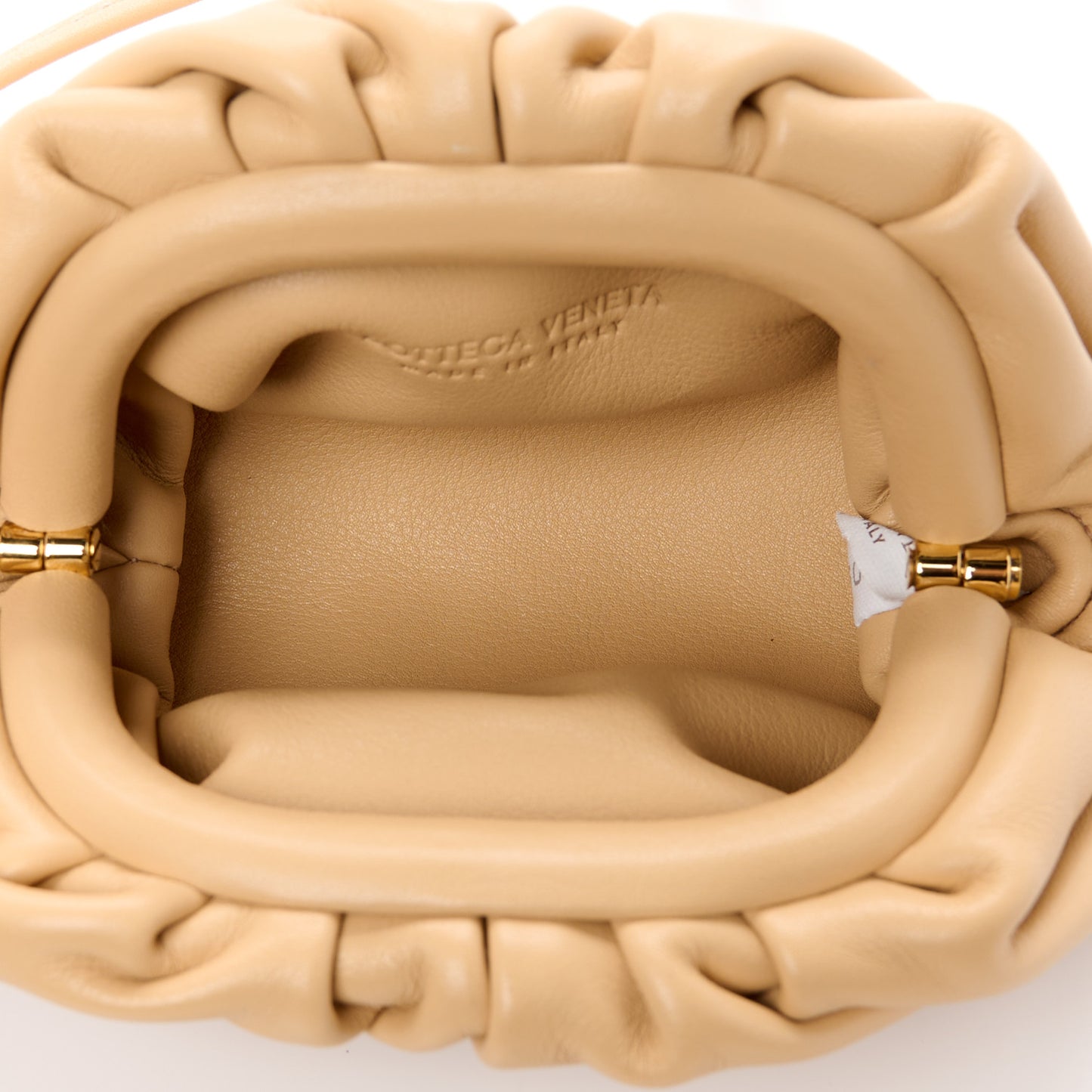 Butter Calfskin Coin Purse Almond