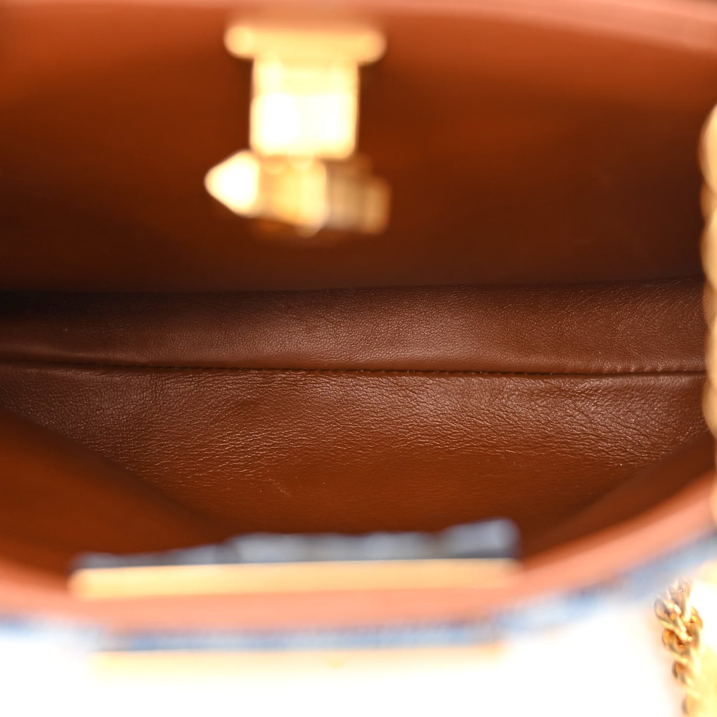 Denim Small Roman Stud The Handle Bag Light Denim Selleria