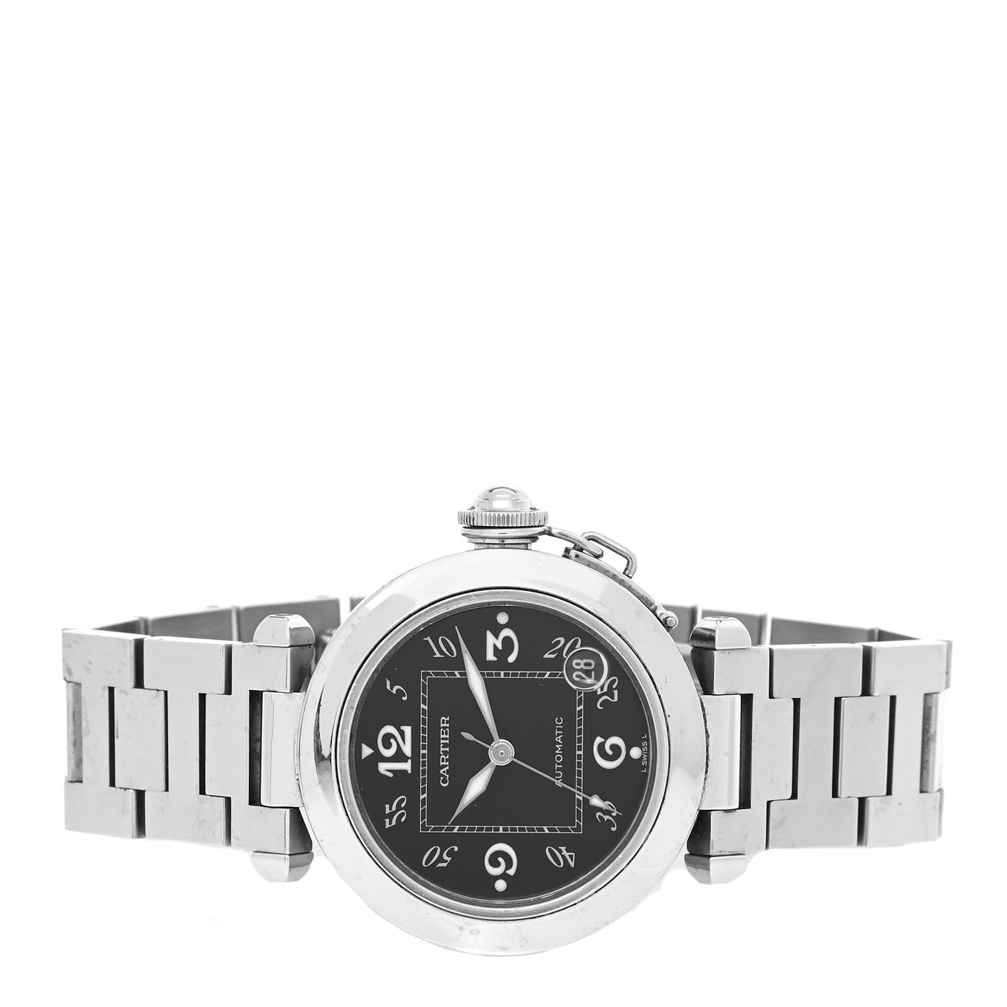 Stainless Steel 35mm Pasha C Automatic Watch Black