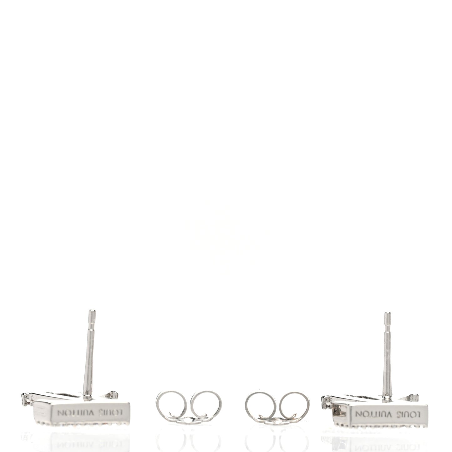 Crystal LV Iconic Earrings Silver