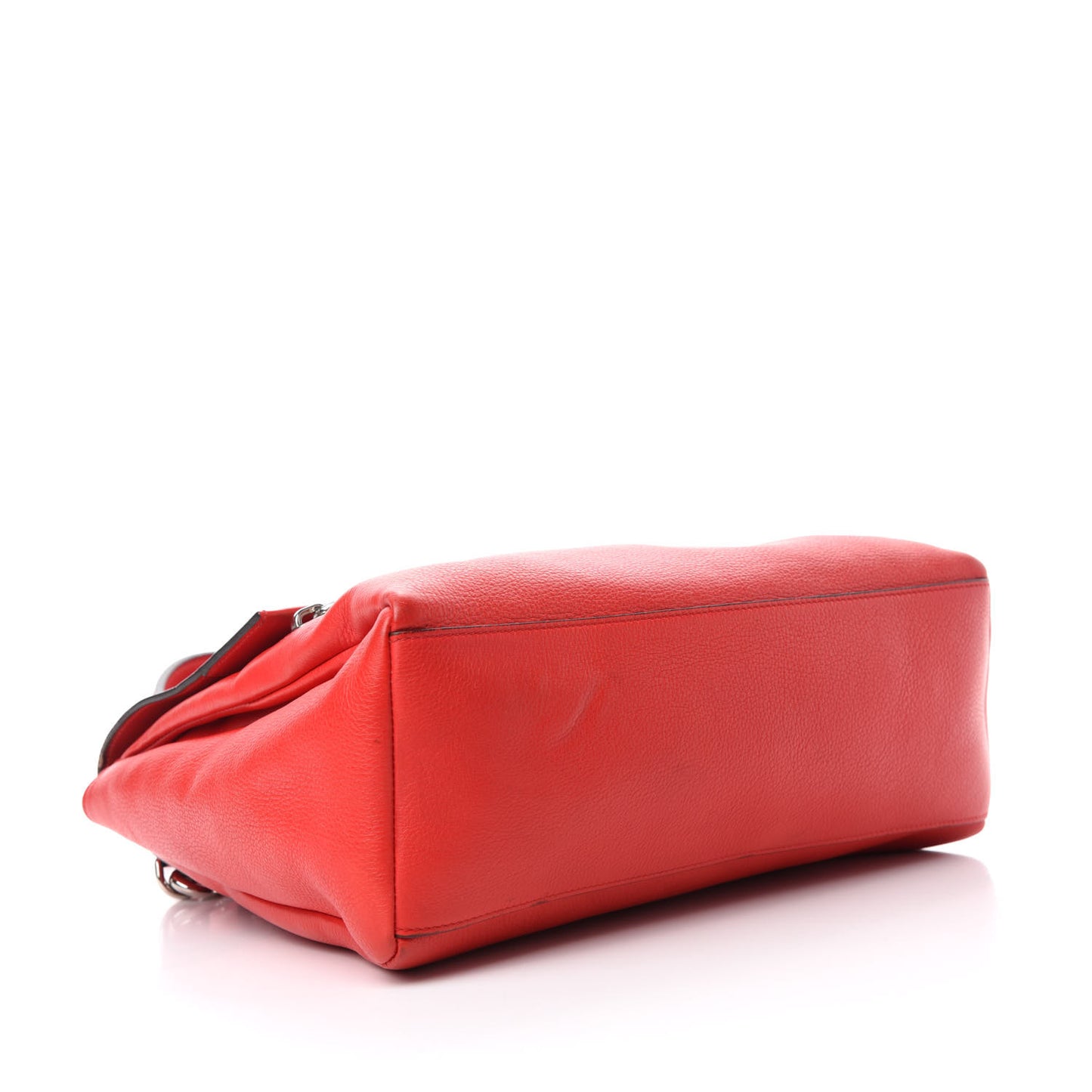 Calfskin Small Pandora Pure Flap Bag Medium Red