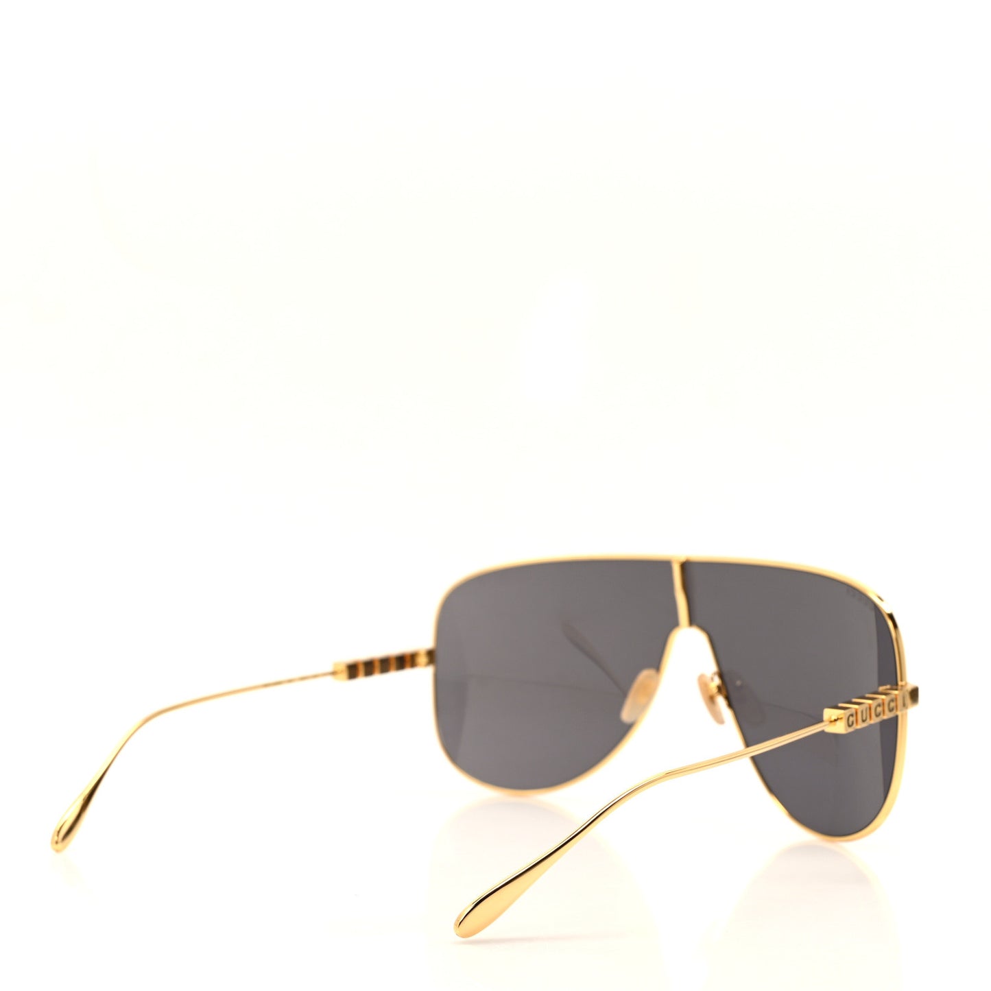 Metal Mask Sunglasses GG1436S Grey Gold