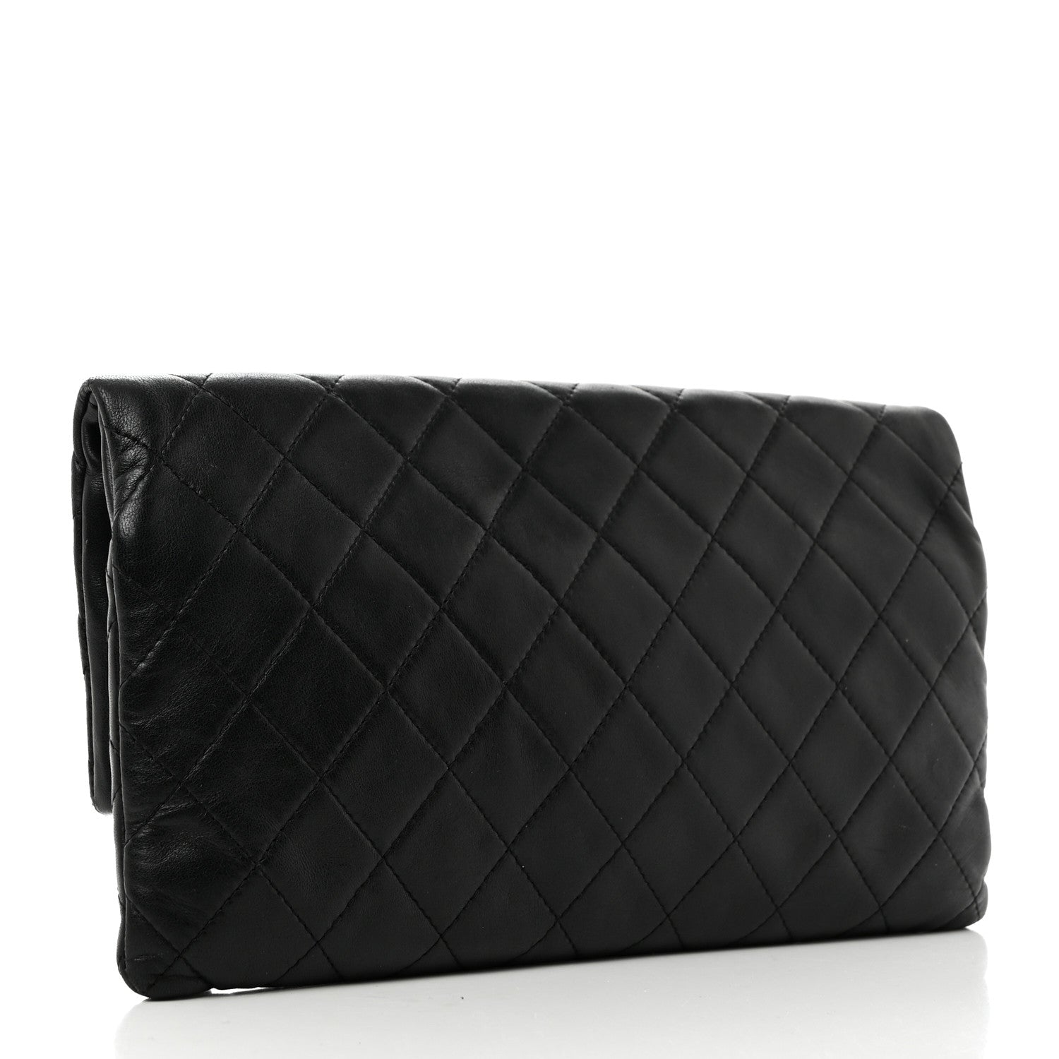 Chanel Lambskin Quilted CC Beauty Clutch Black 3 of 8